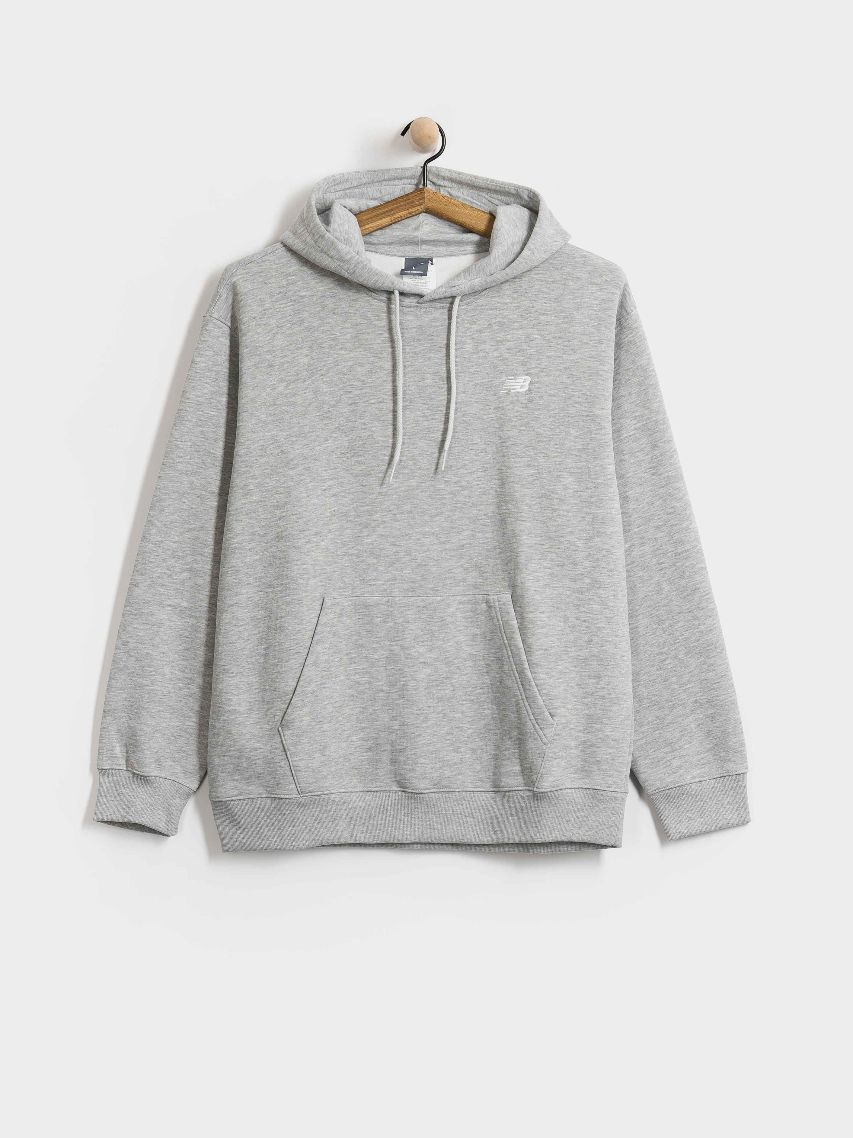 Mikina s kapucí New Balance Sport Essentials Fleece HD (athletic grey)