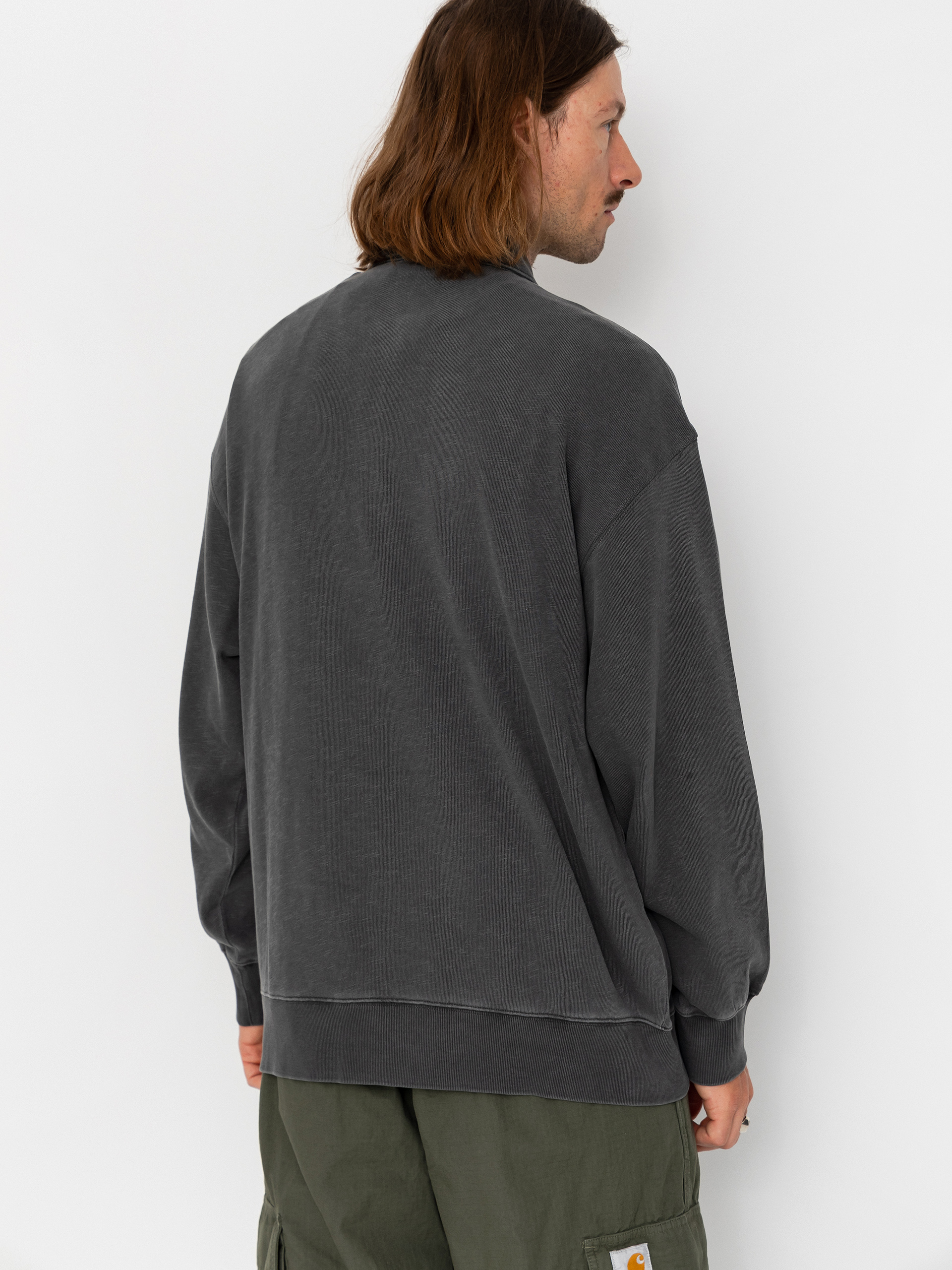 Mikina Carhartt WIP Harper Polo (black)