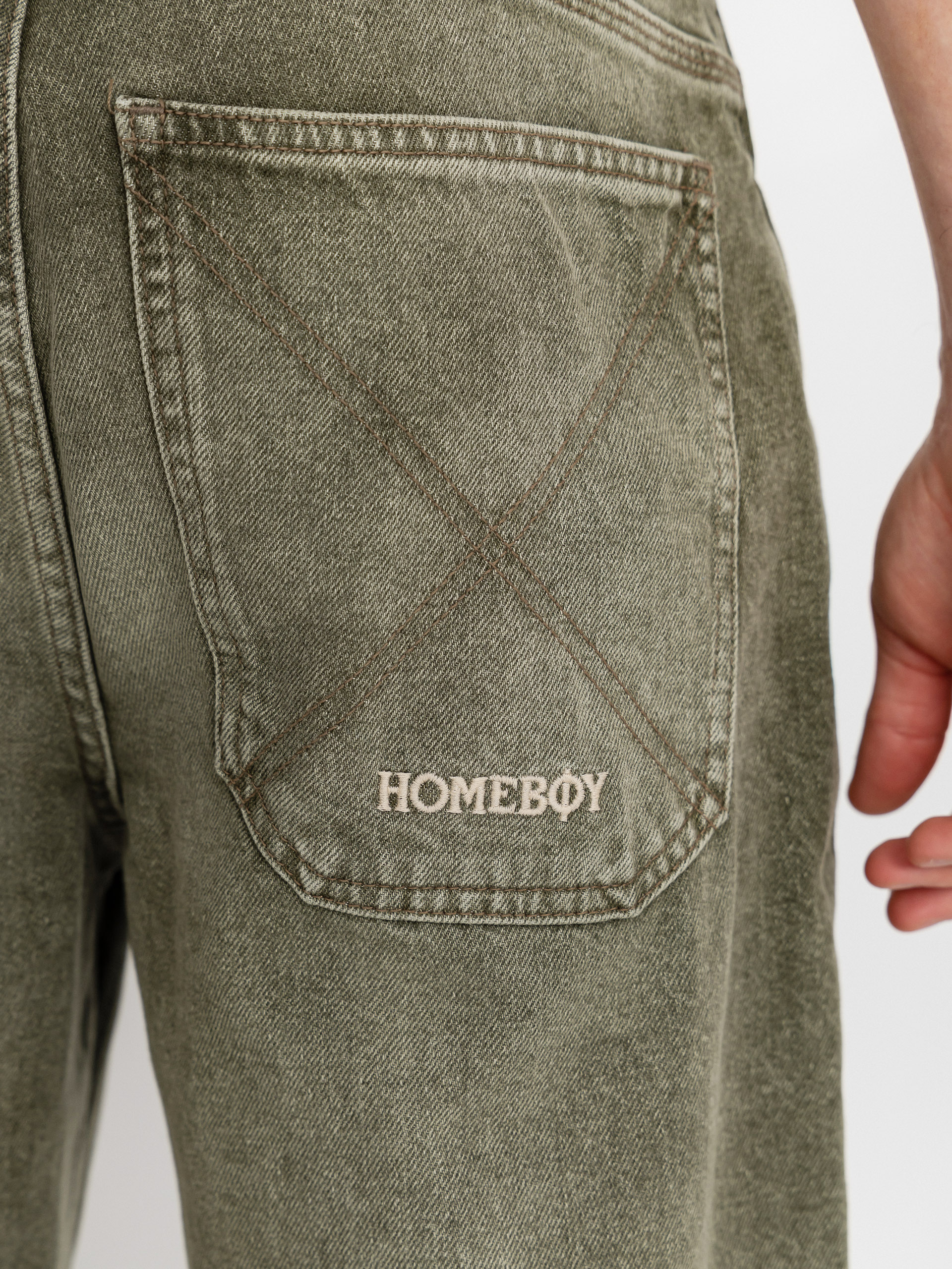 Kalhoty Homeboy X Tra Baggy Dye Denim (washed green)