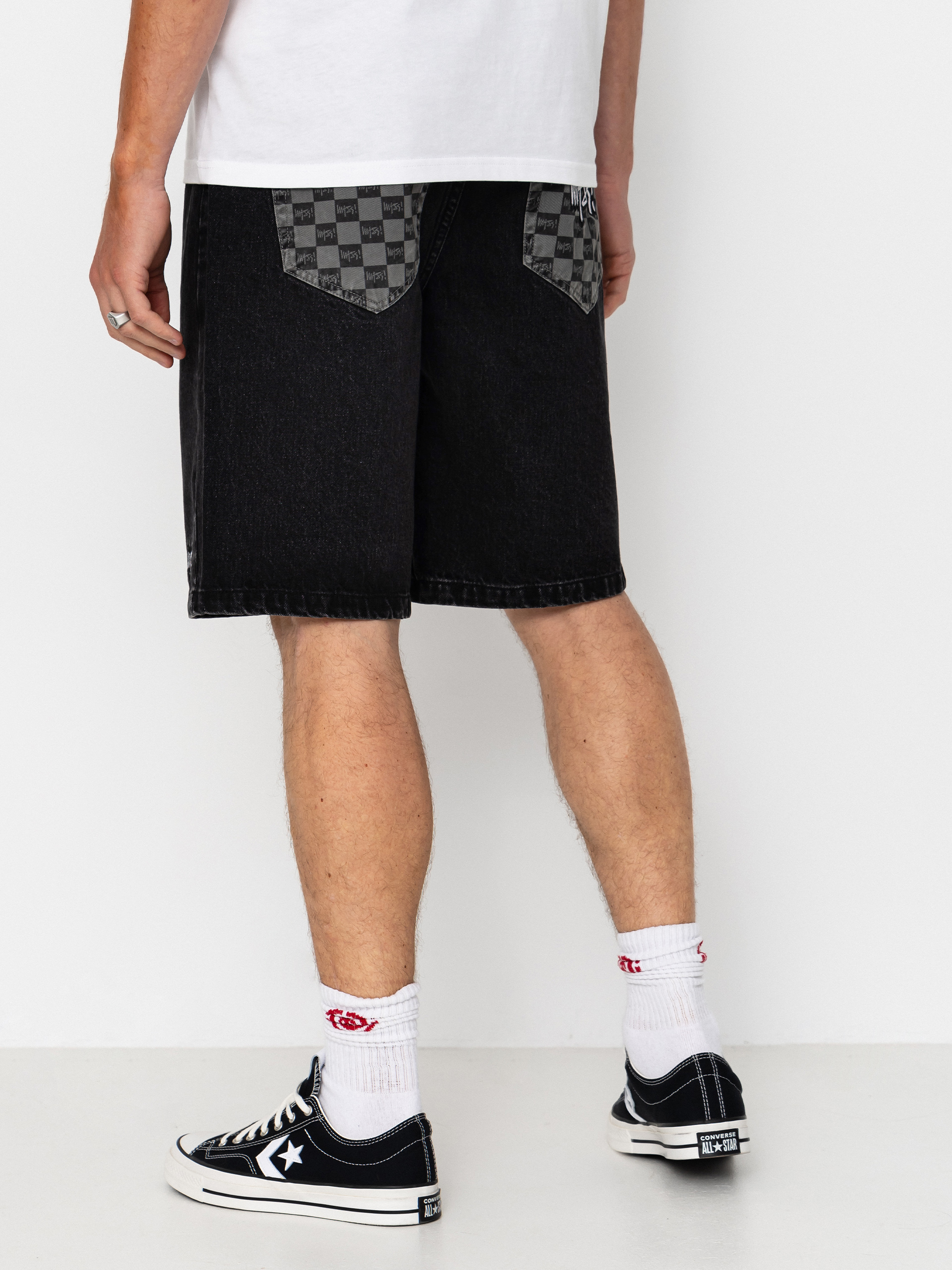Kraťasy MassDnm Jeans Higher (black washed)
