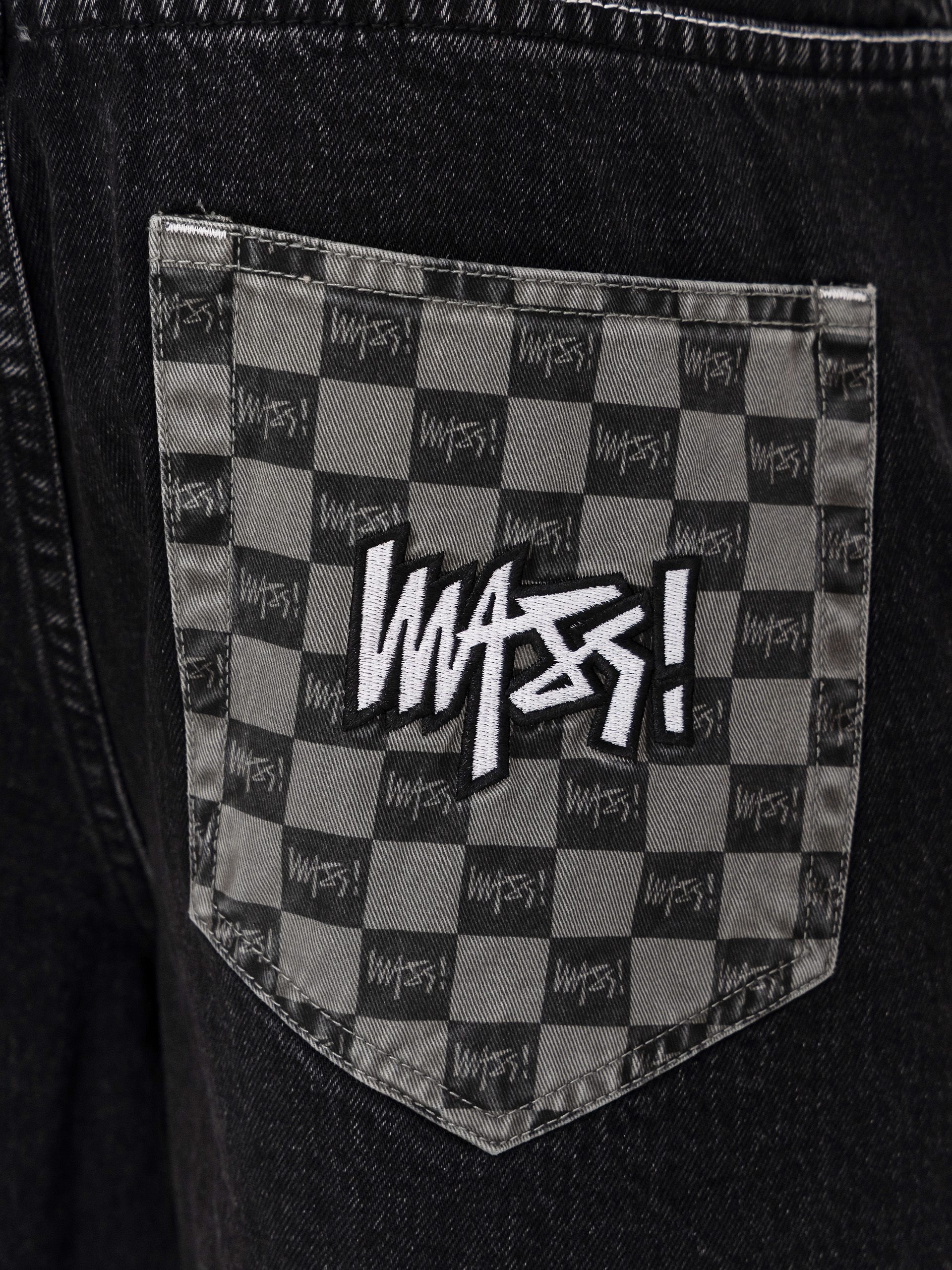 Kraťasy MassDnm Jeans Higher (black washed)