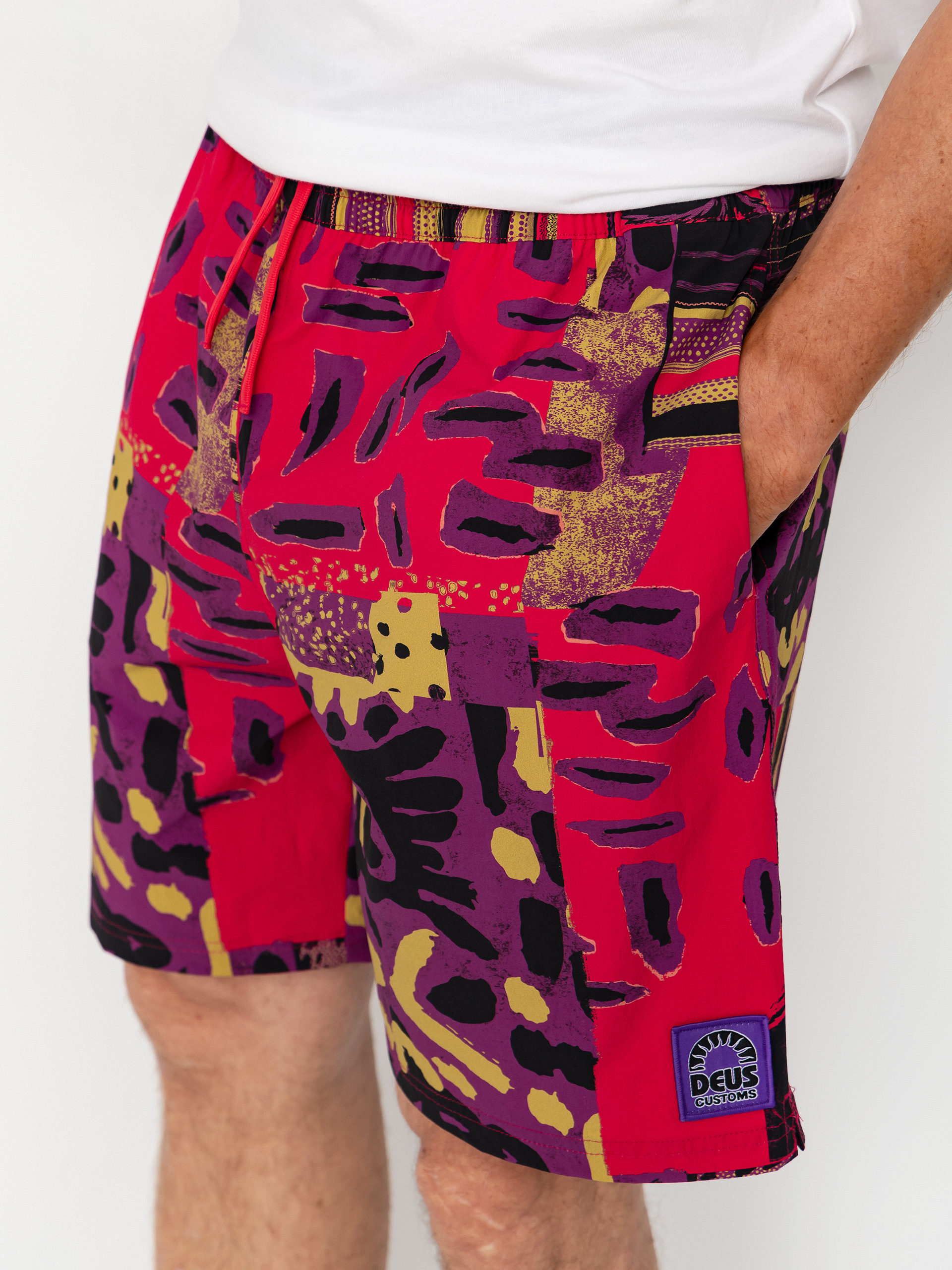 Kraťasy Deus Ex Machina Freamon Swim (melon red)
