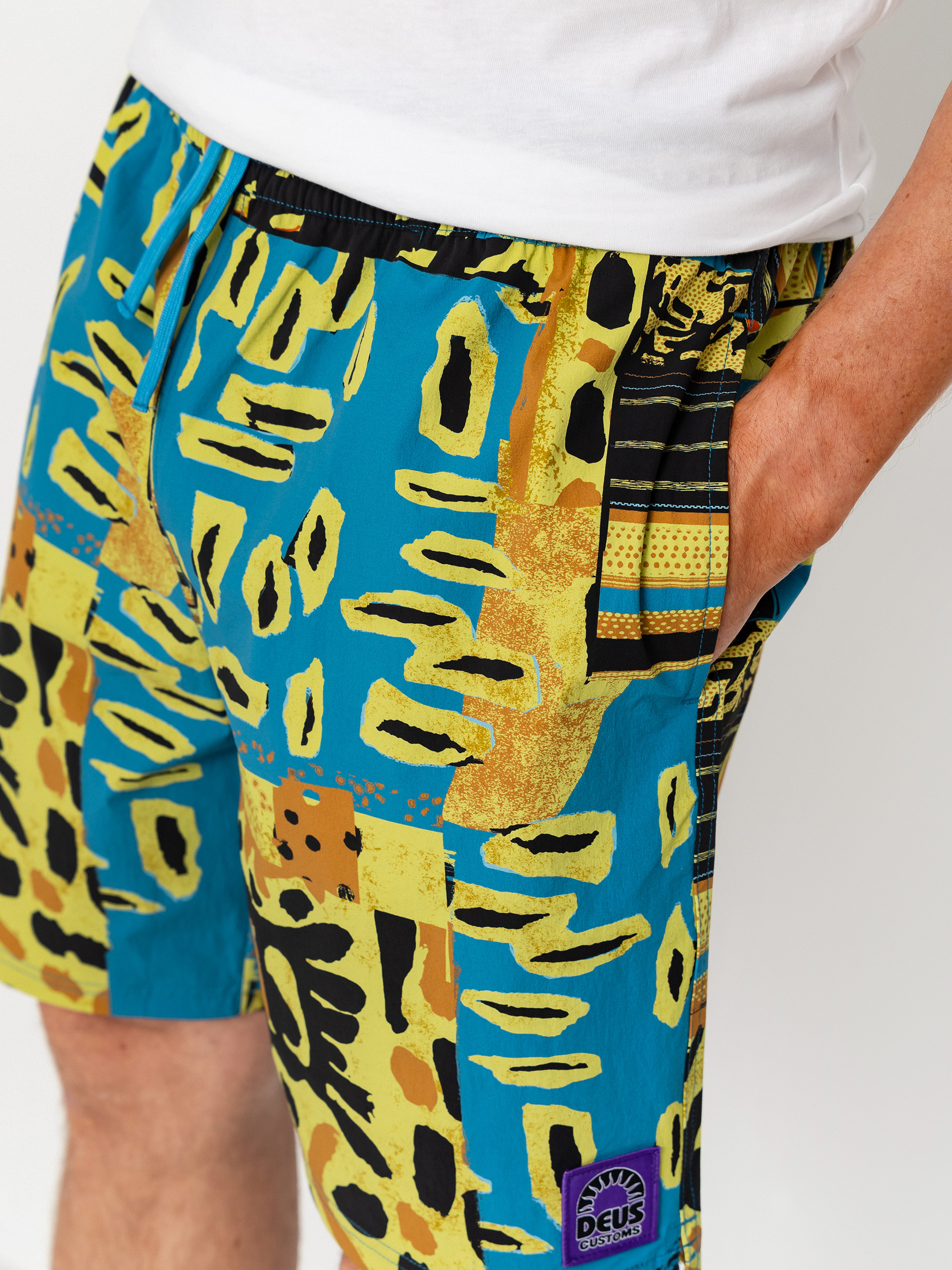 Kraťasy Deus Ex Machina Freamon Swim (yellow)