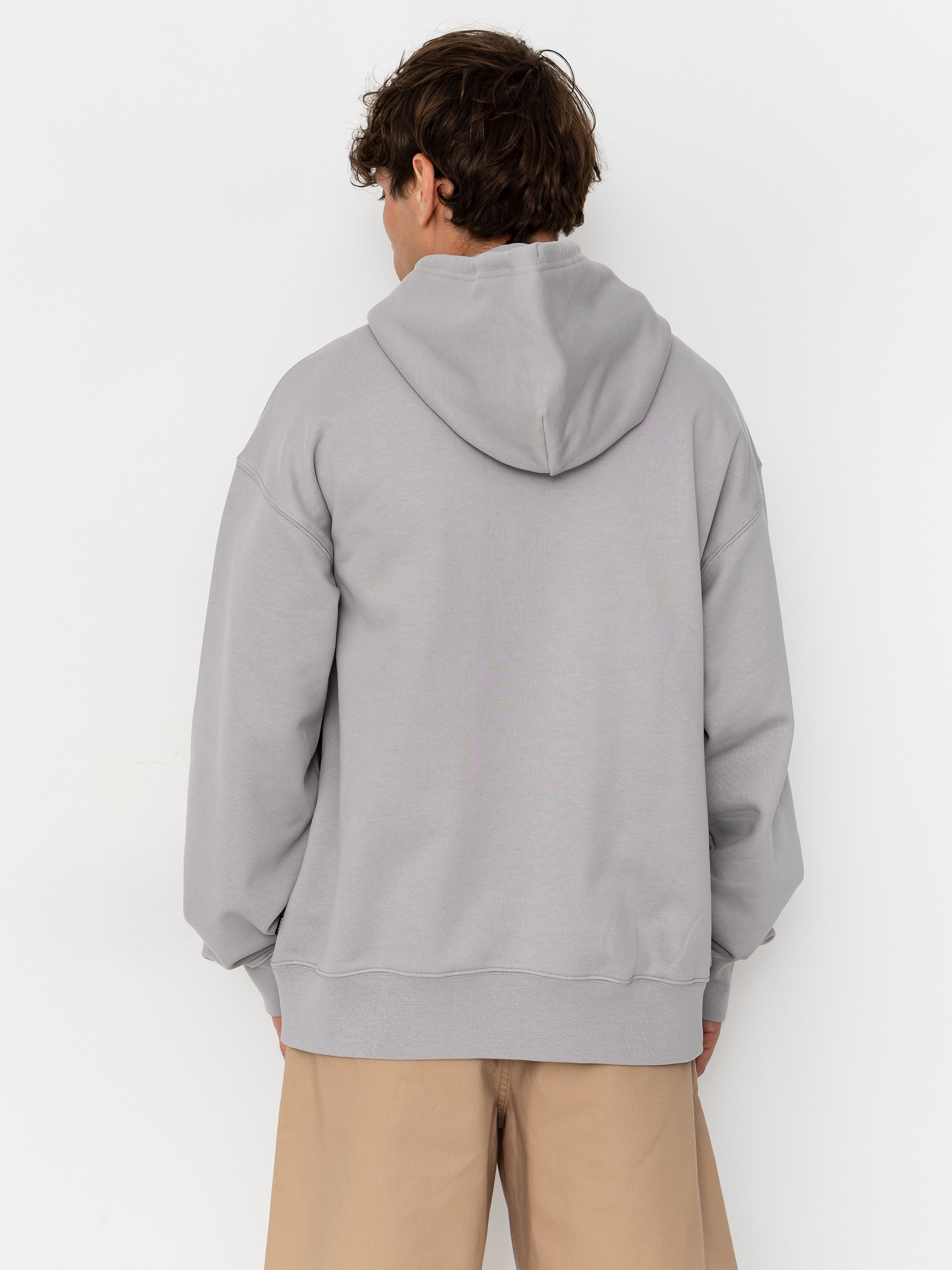 Mikina s kapucí Vans Left Chest HD (light grey)