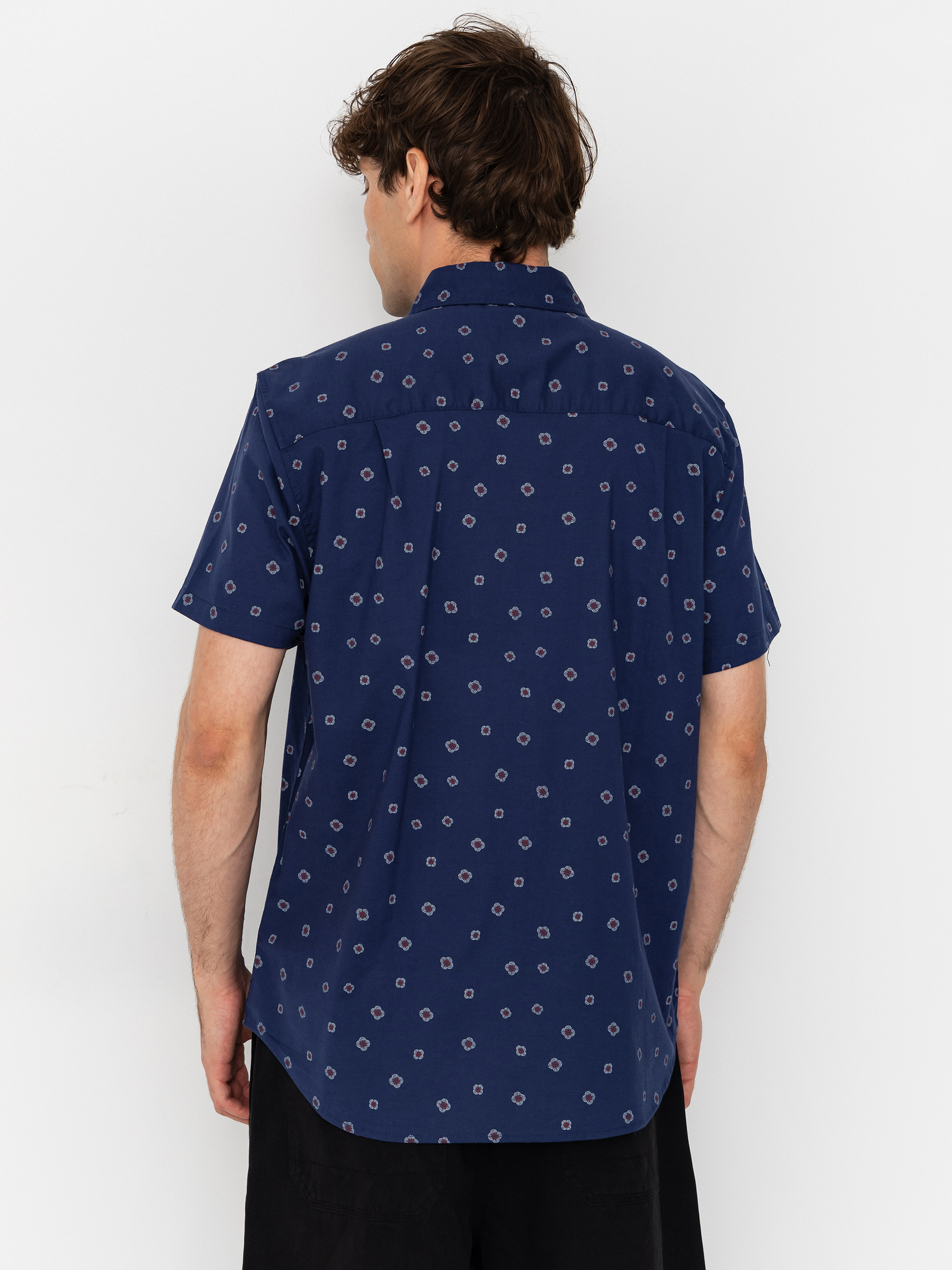 Košile Brixton Charter Print (midnight blue geo)