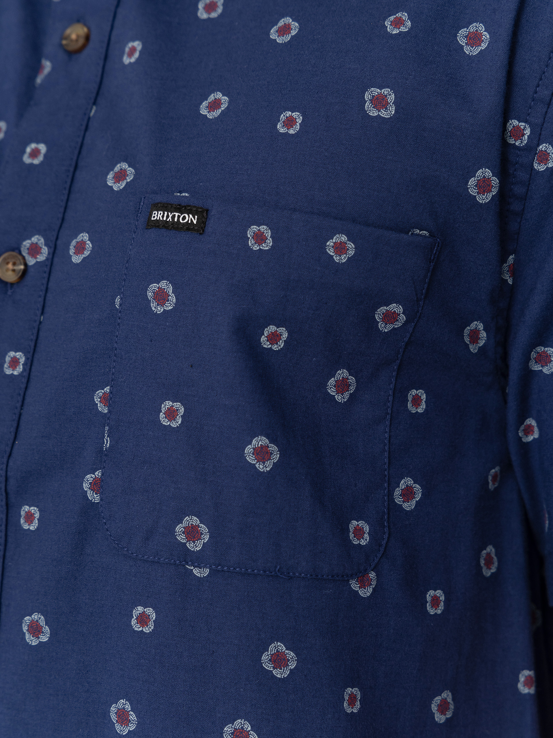 Košile Brixton Charter Print (midnight blue geo)