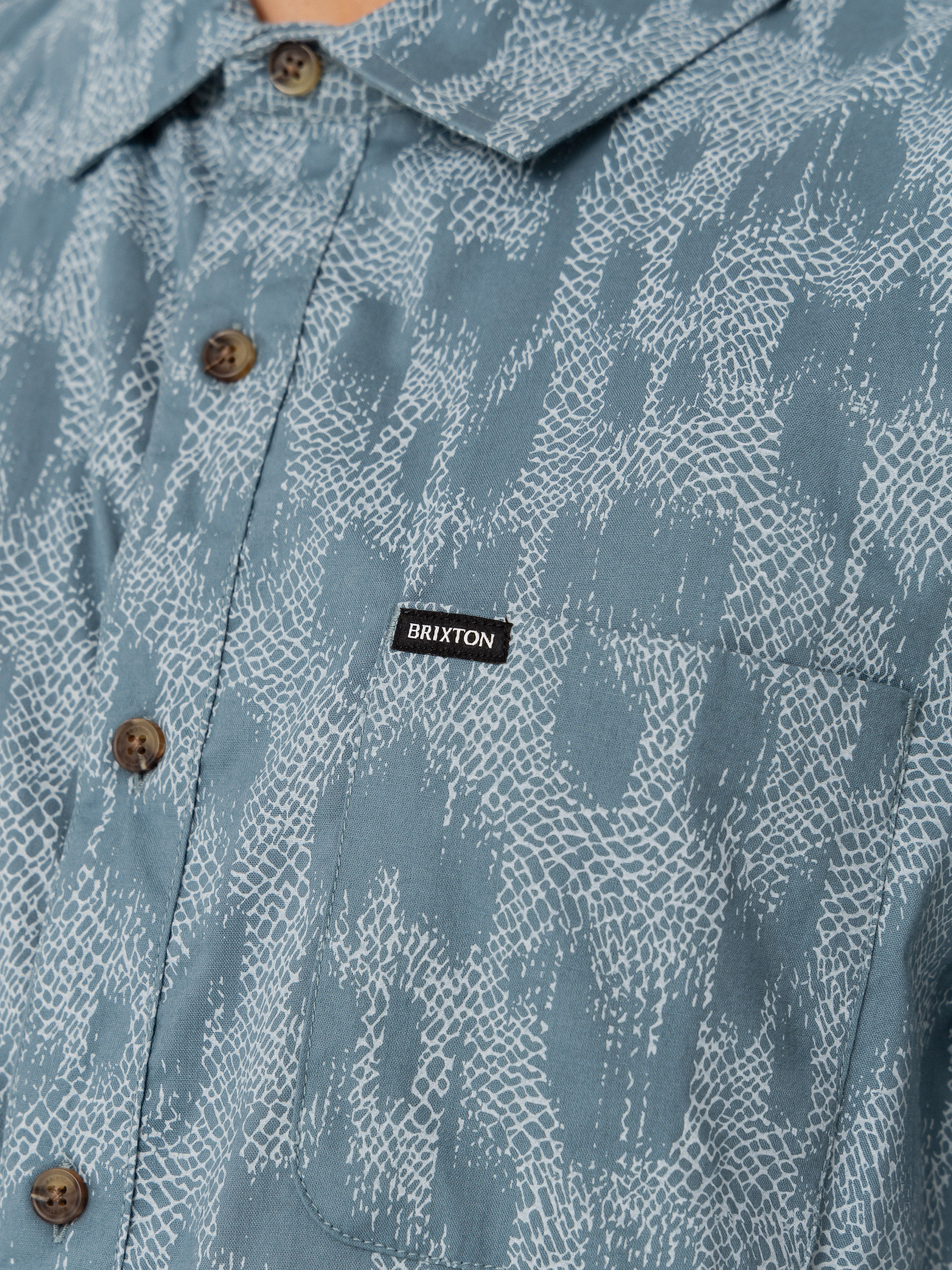 Košile Brixton Charter Print (trooper crackle paint)