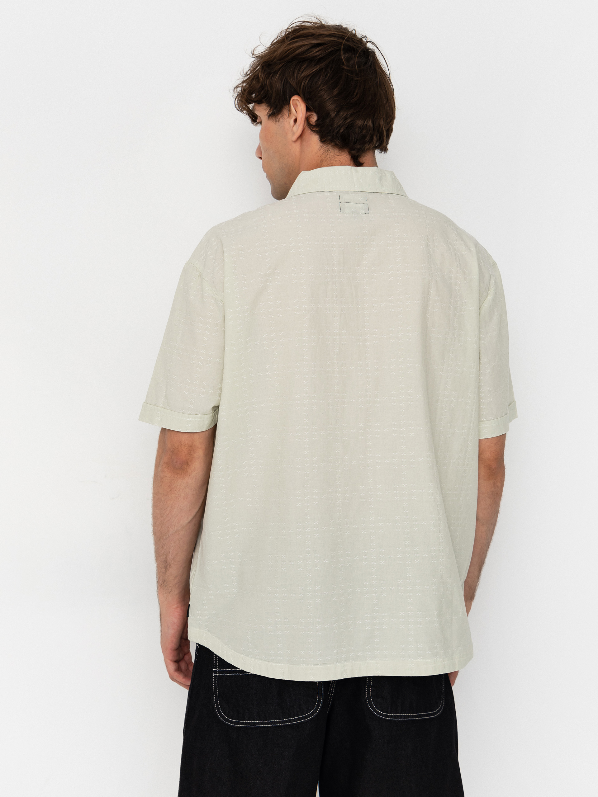 Košile Brixton The Vintage (sea foam jacquard check)