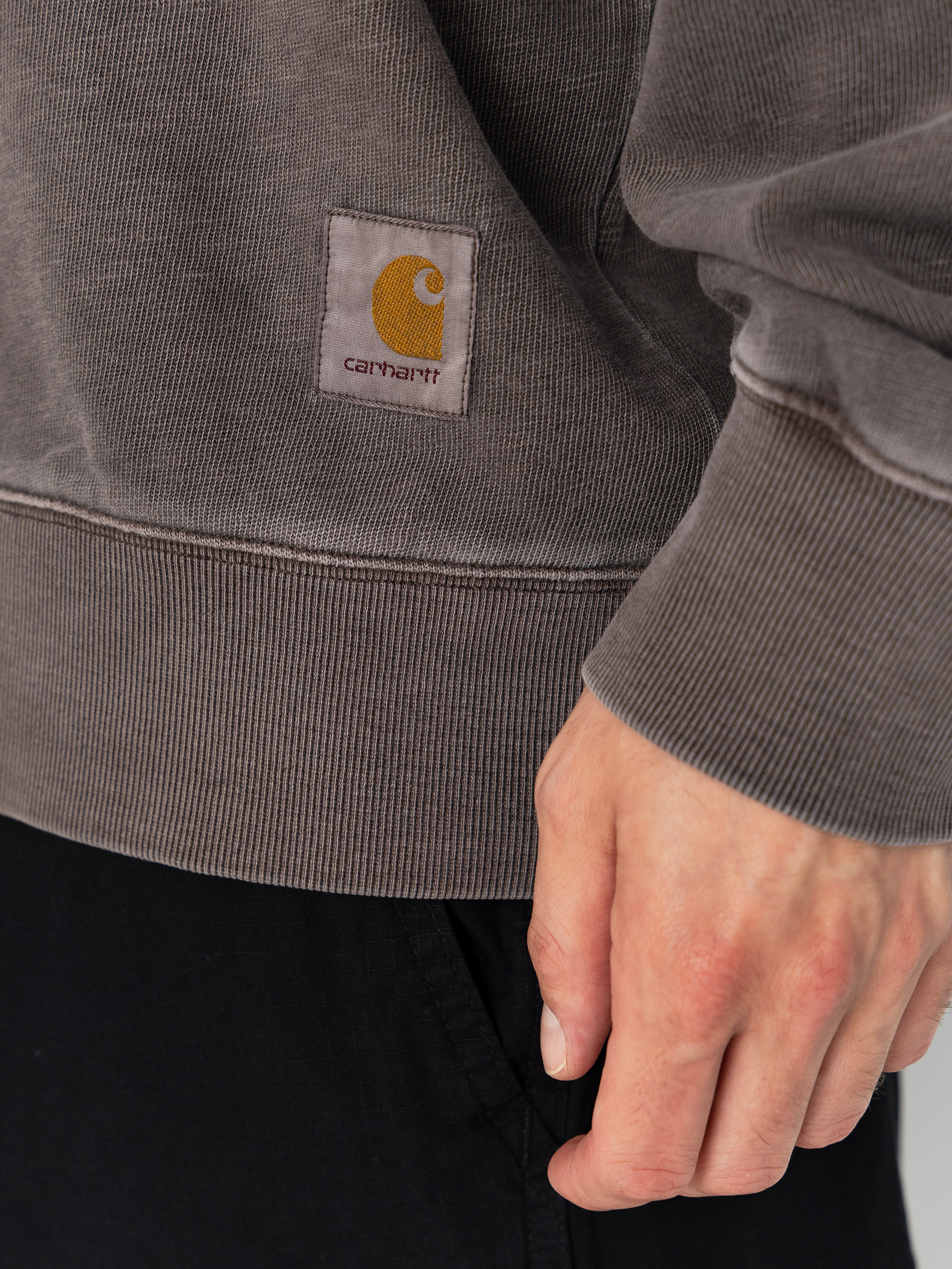 Mikina Carhartt WIP Harper Polo (tobacco)