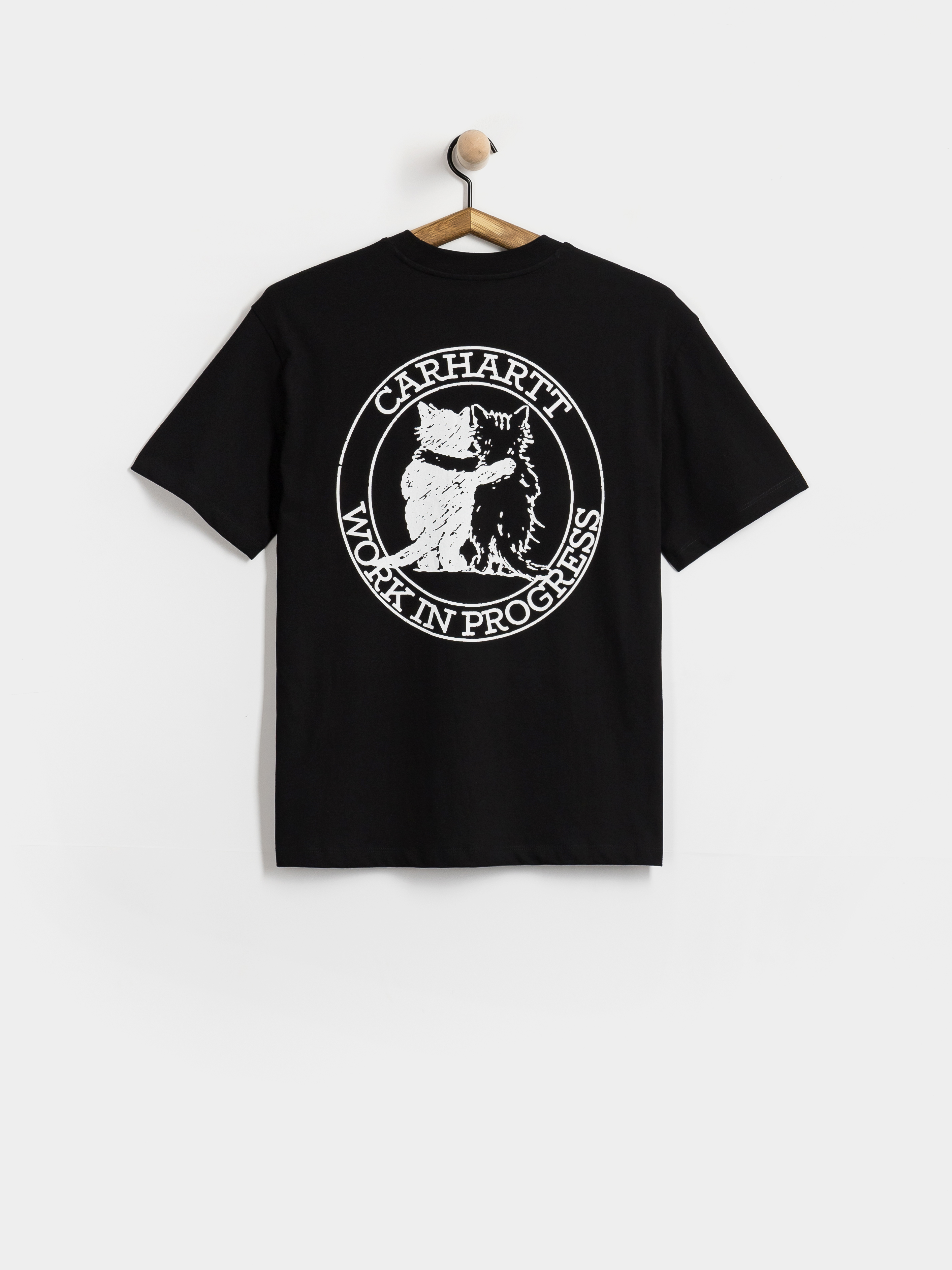 Tričko Carhartt WIP Hugging Cats Wmn (black)
