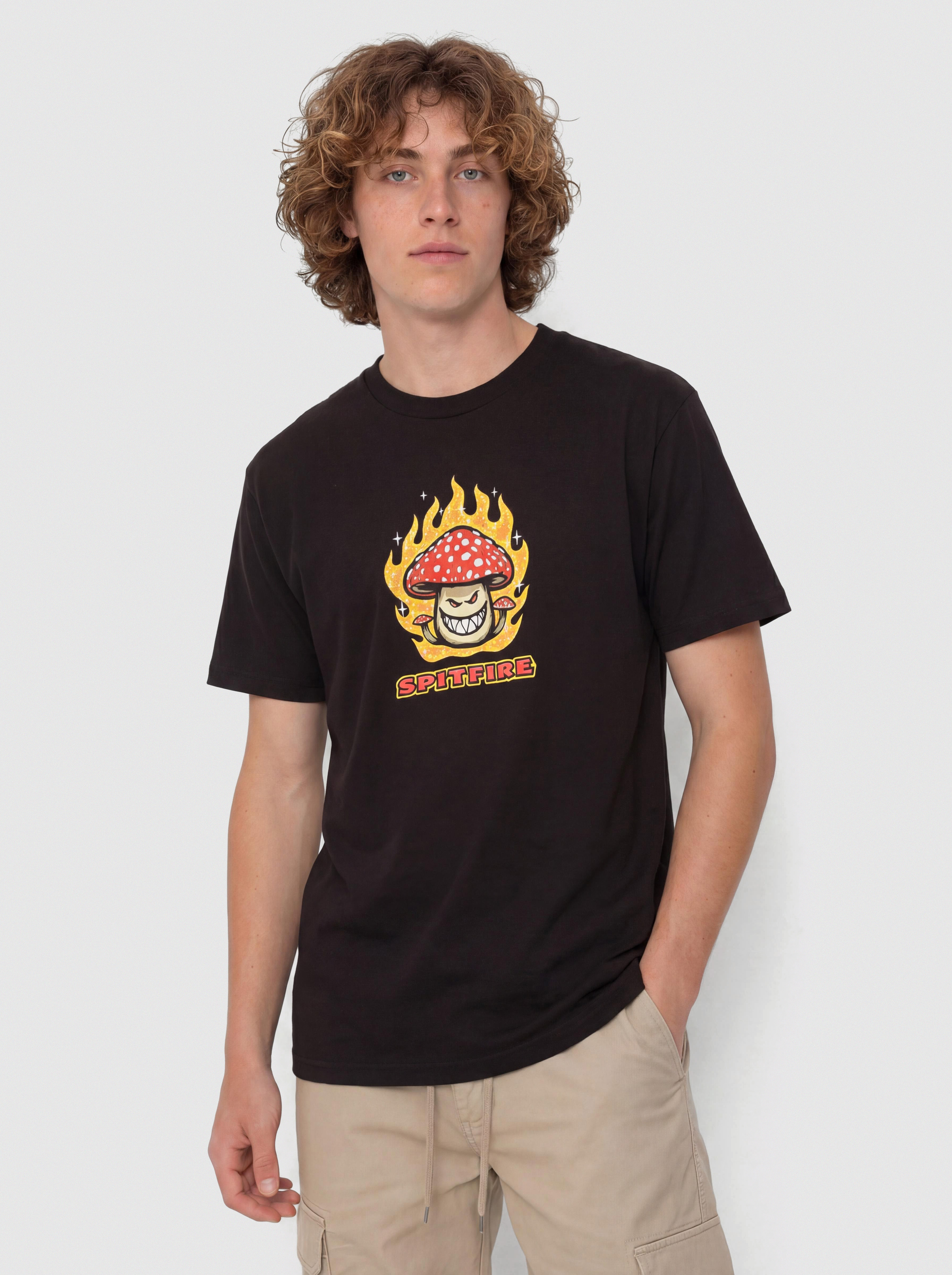 Tričko Spitfire Mushroom Bighead (black)