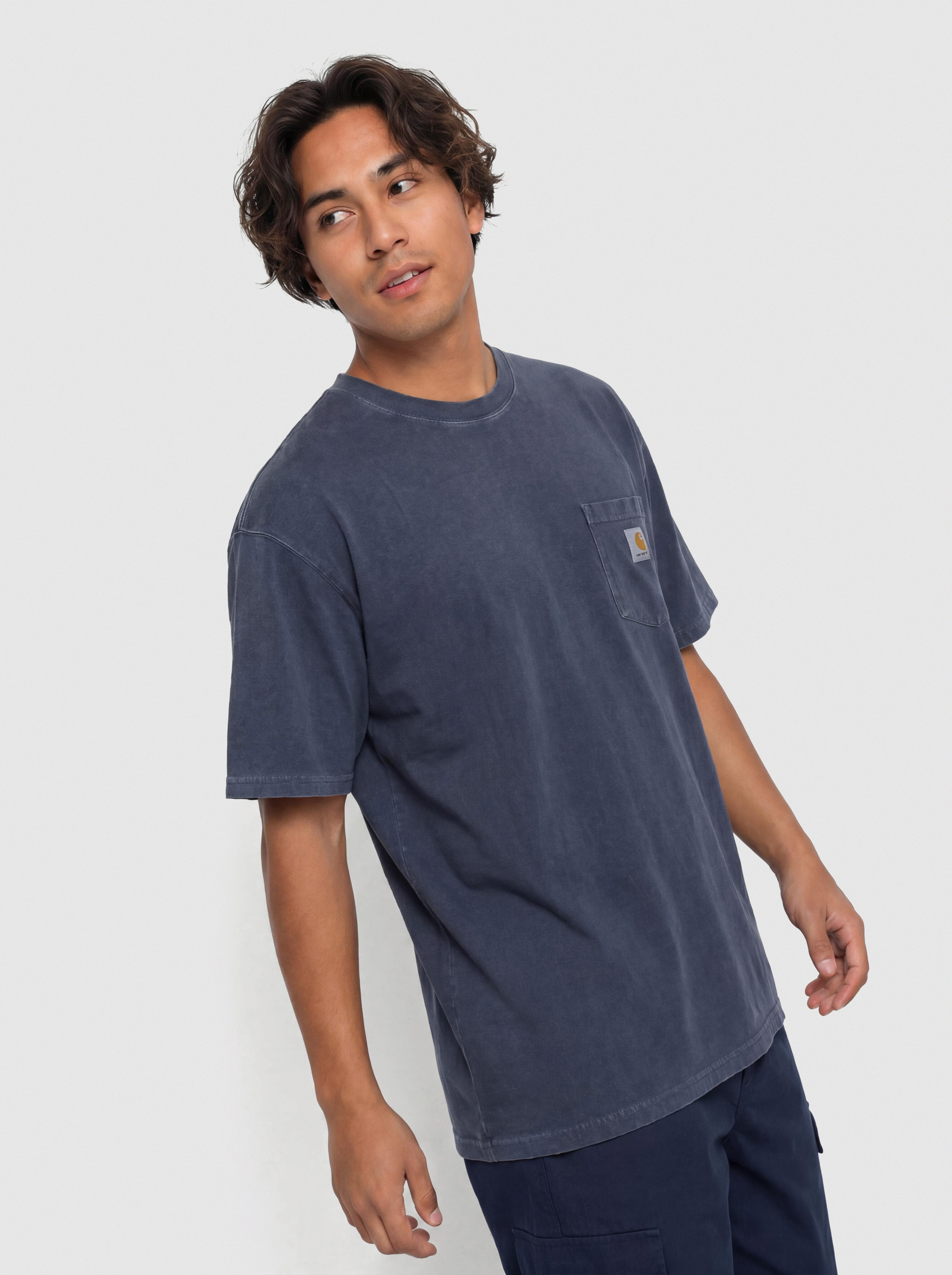 Tričko Carhartt WIP Loose Pocket (dark navy)