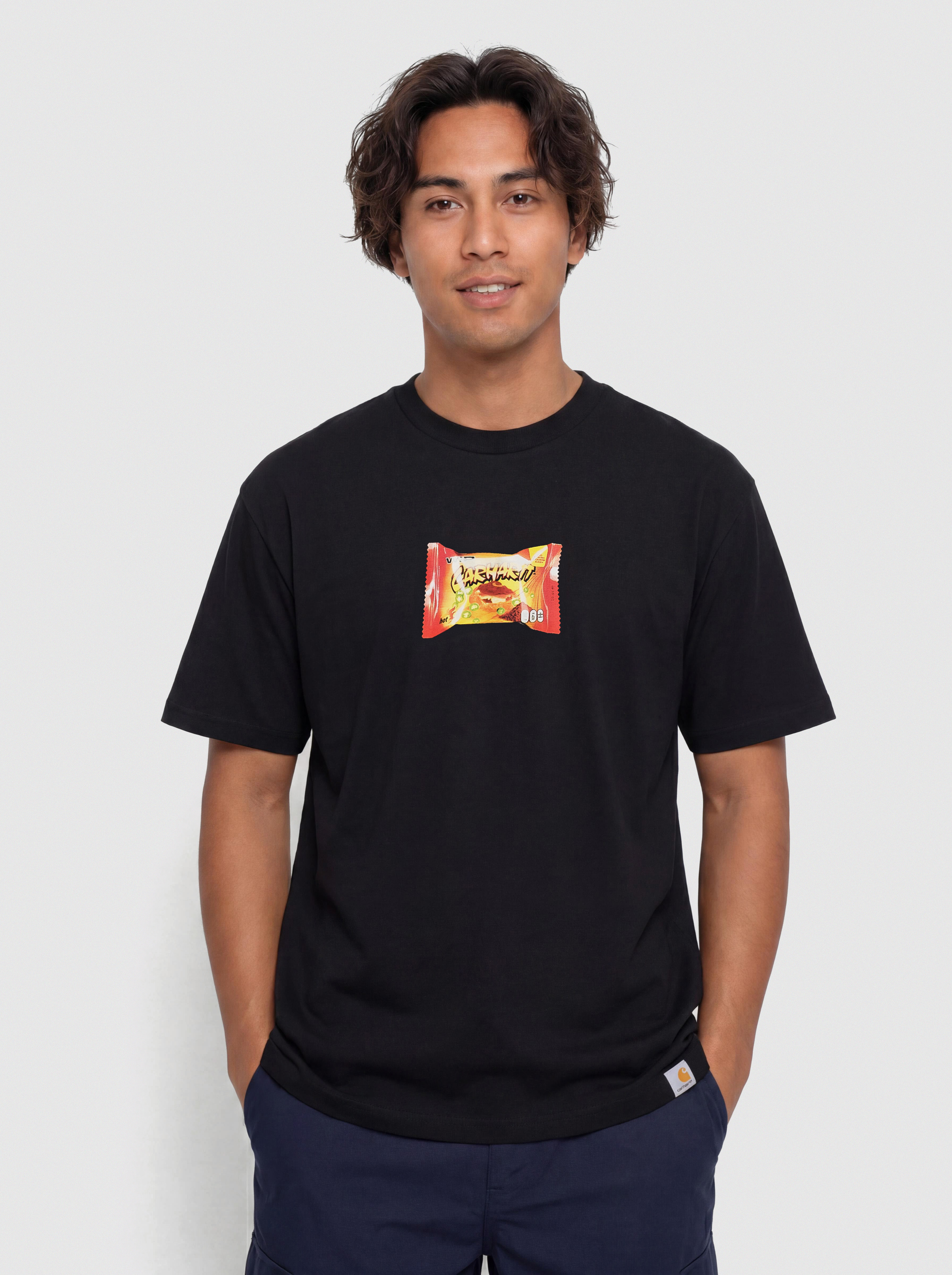 Tričko Carhartt WIP Road Side Snack (black)