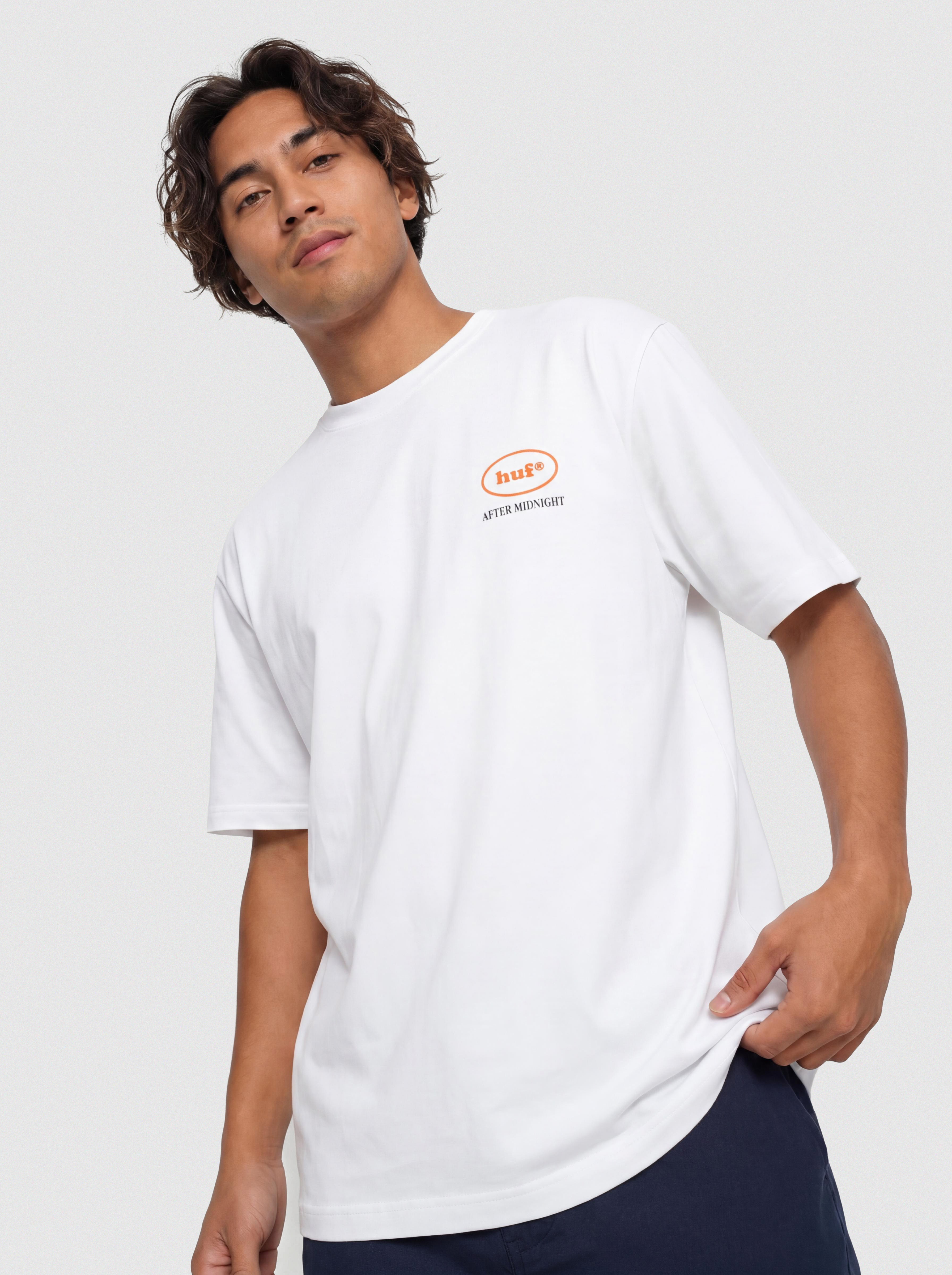 Tričko HUF After Midnight (white)