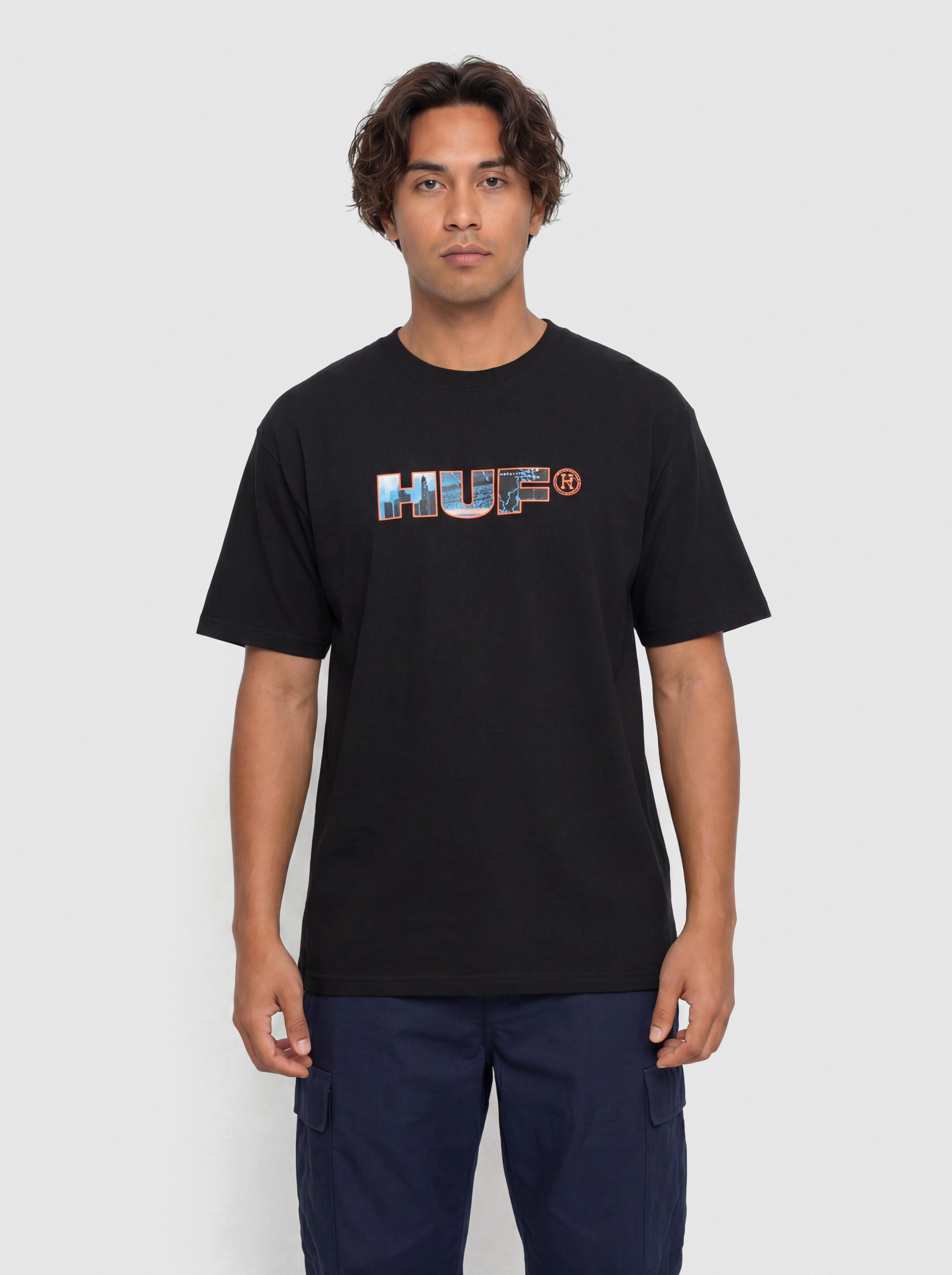Tričko HUF Flight Path (black)