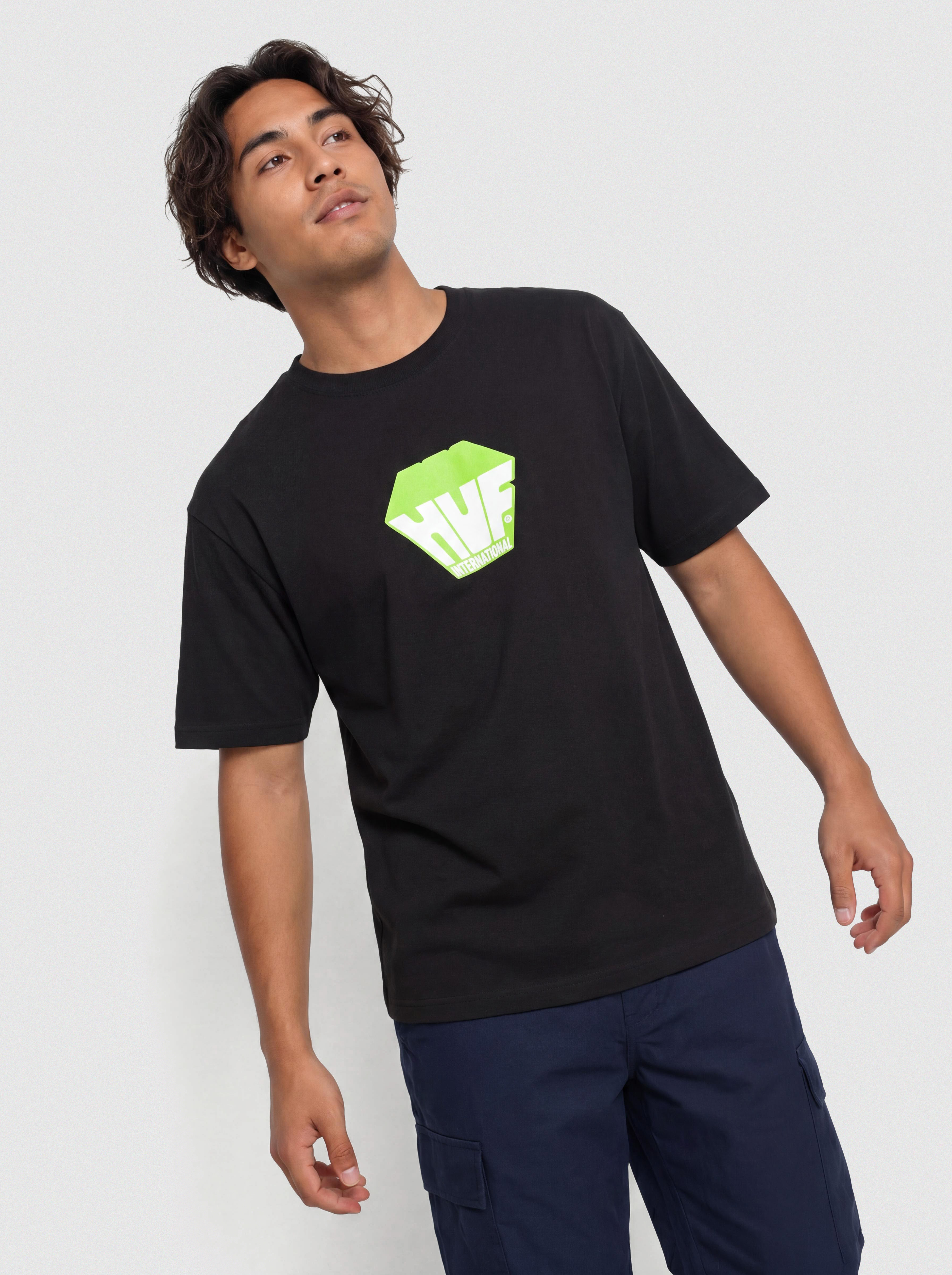 Tričko HUF Big Block (black)