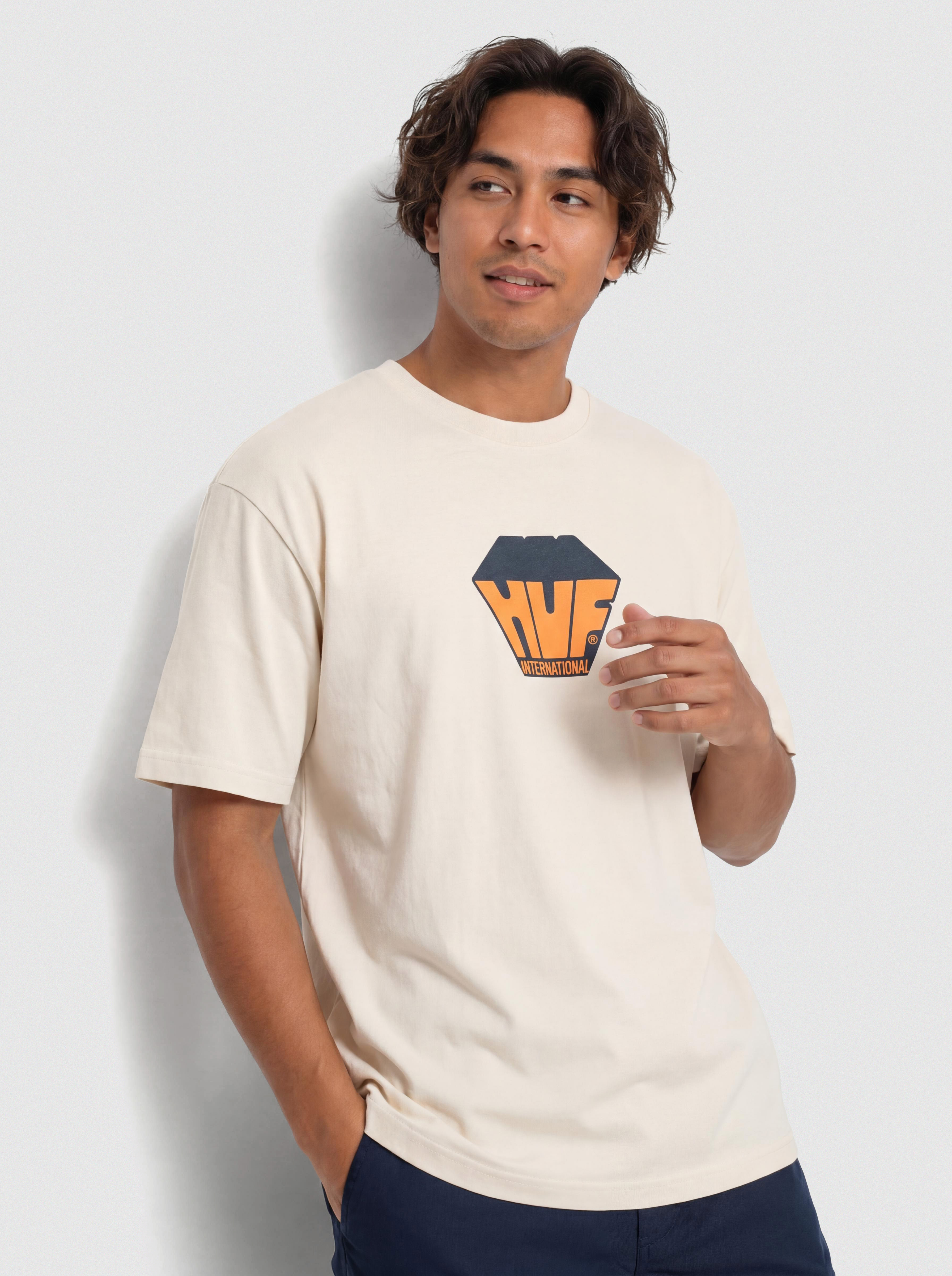 Tričko HUF Big Block (bleach)