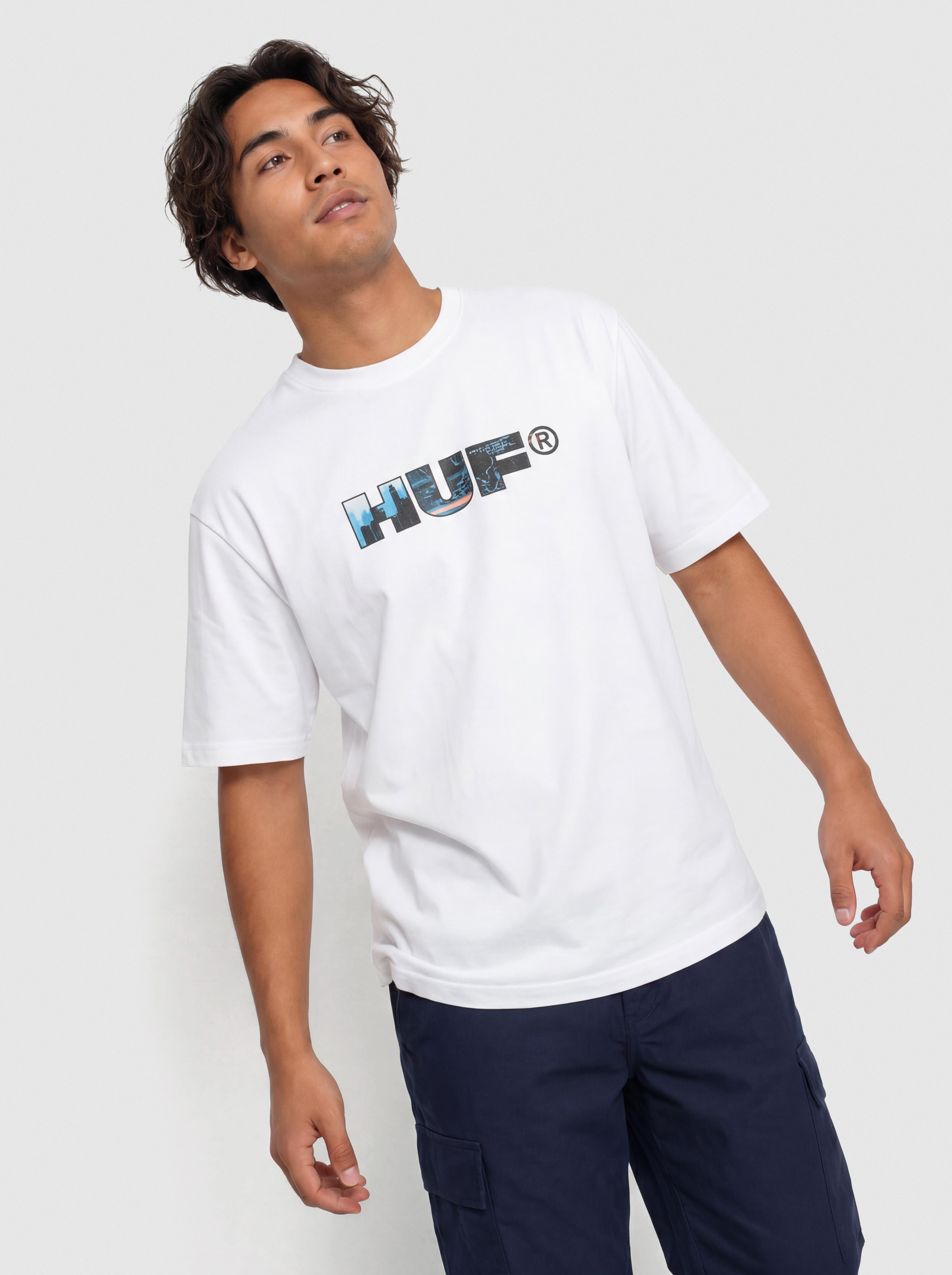 Tričko HUF Flight Path (white)