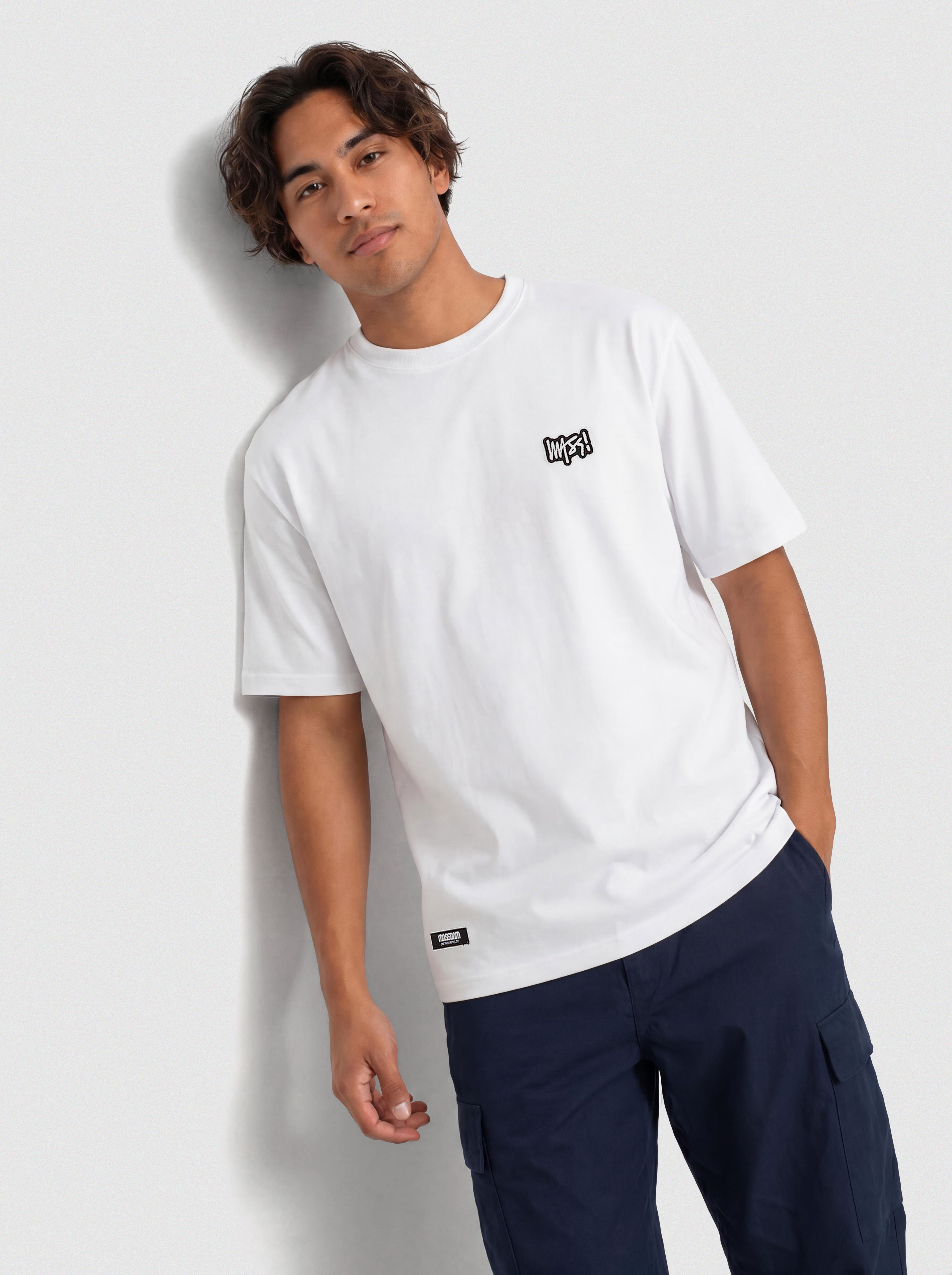 Tričko MassDnm Signature Patch (white)
