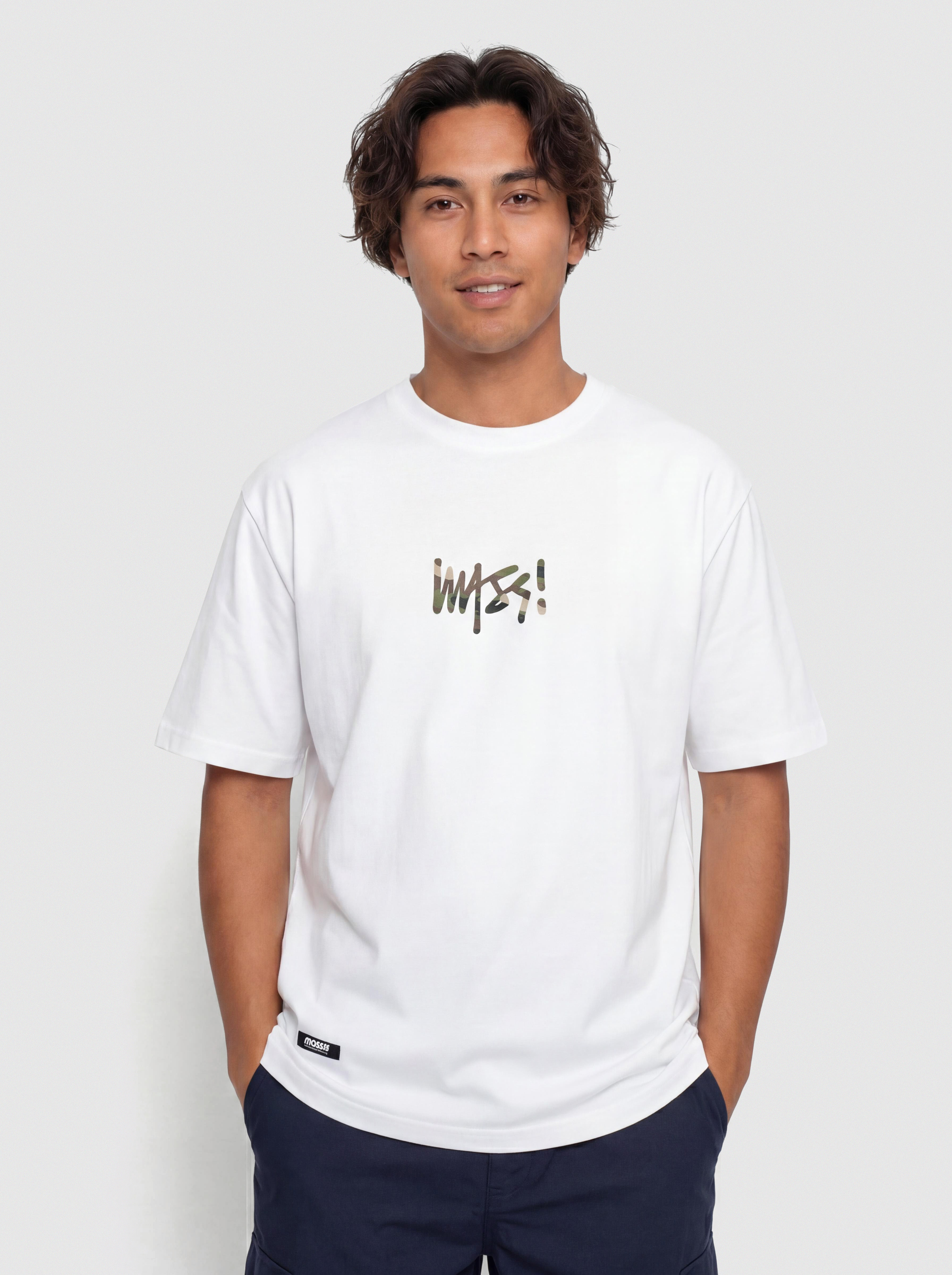 Tričko MassDnm Camo Sign (white)