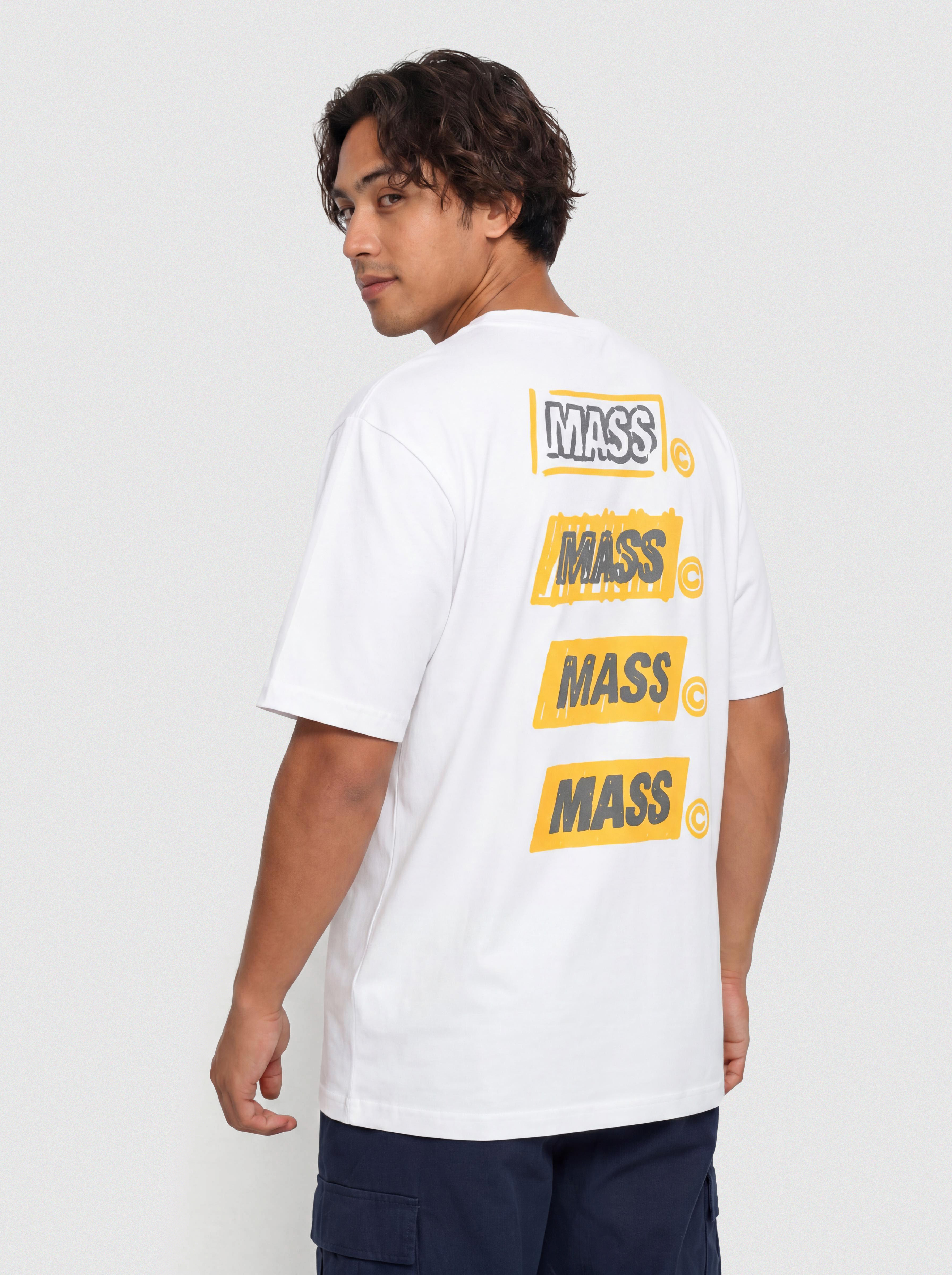 Tričko MassDnm Scratch Box (white)