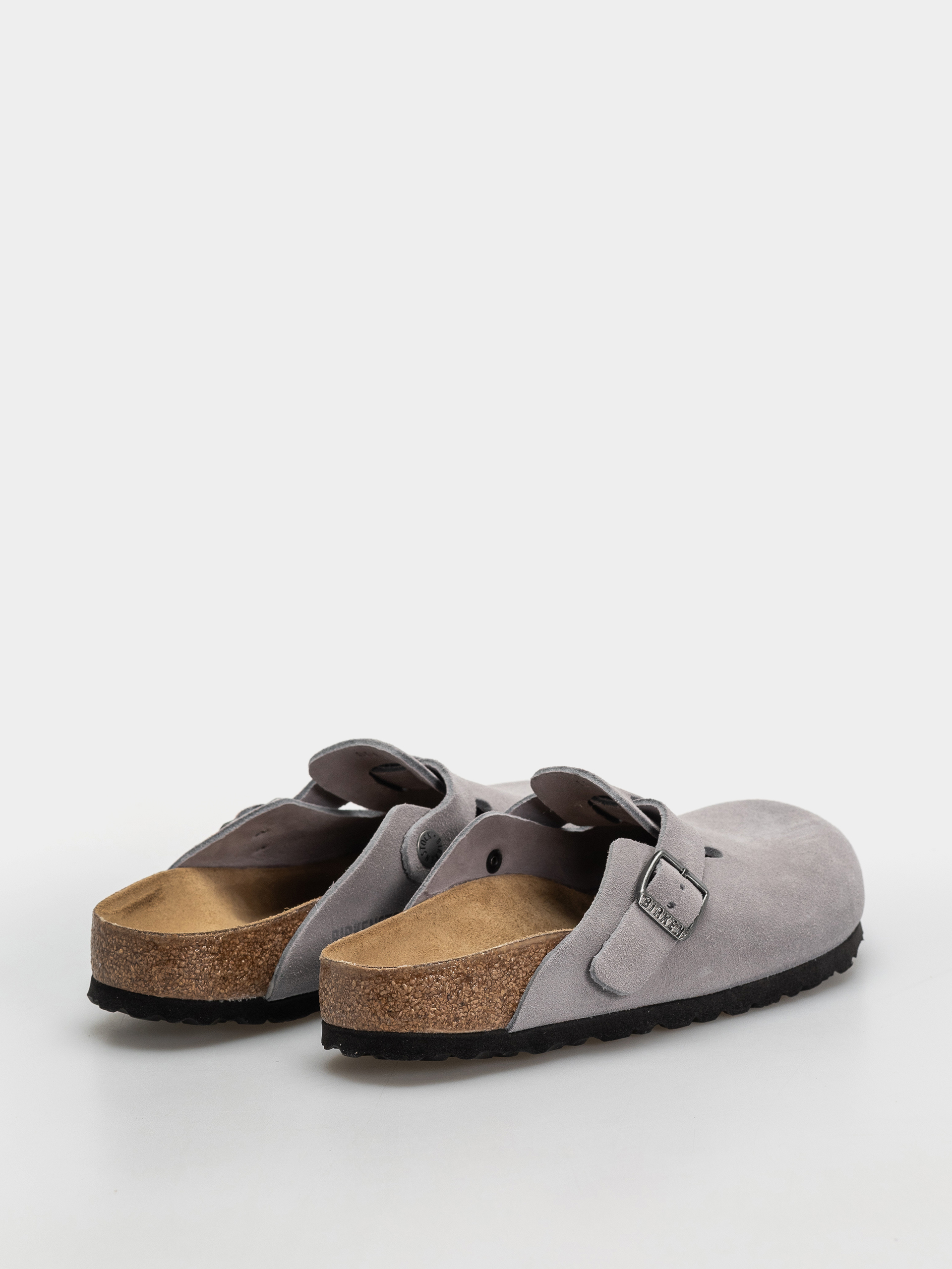 Plážovky Birkenstock Boston Suede Leather Narrow (lavender sky)