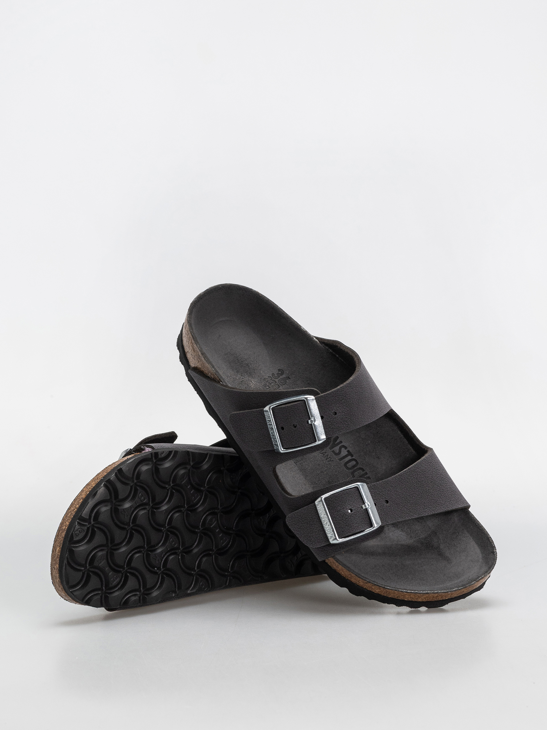 Plážovky Birkenstock Arizona Birkibuc Narrow Wmn (velvet gray)