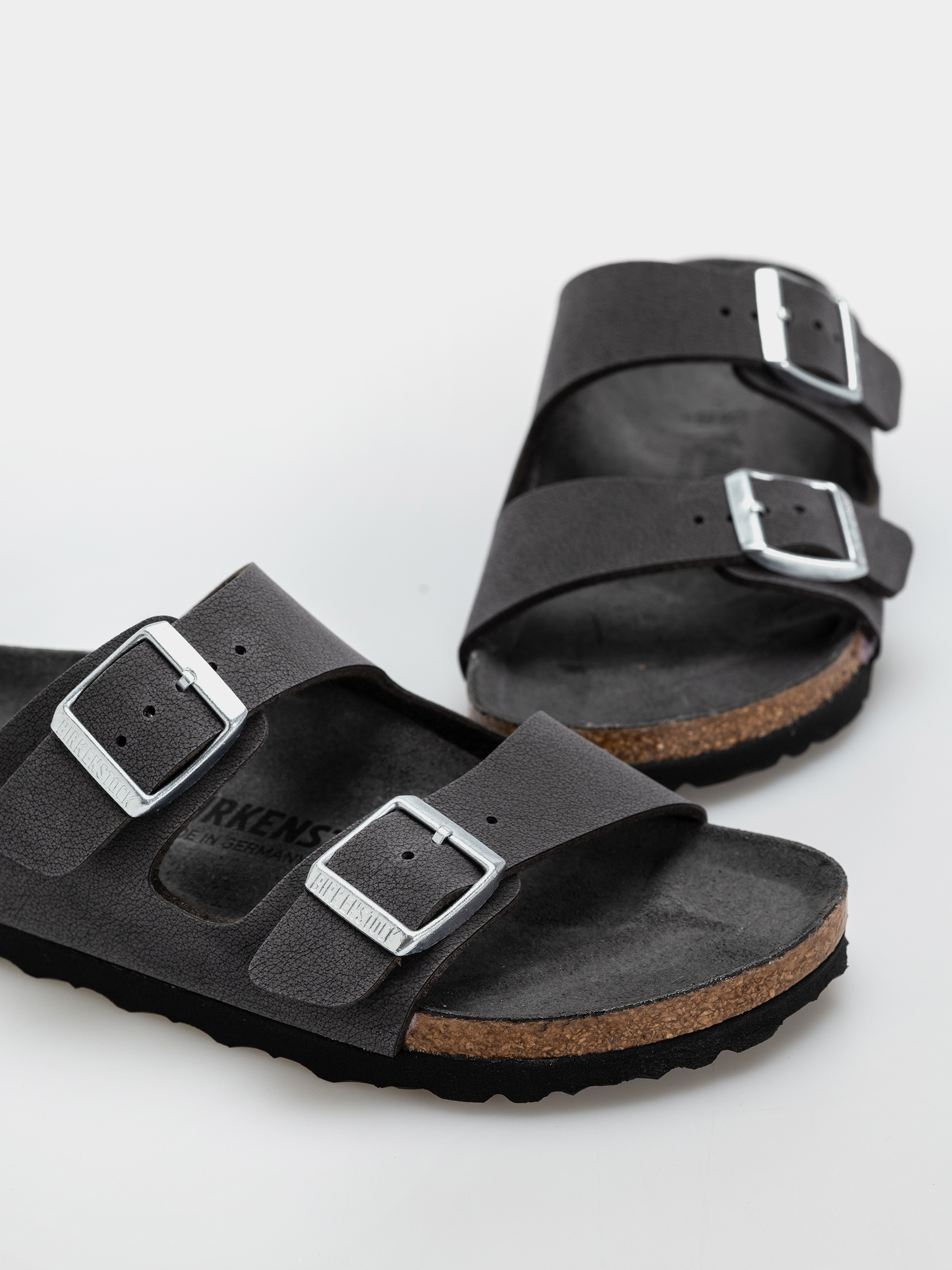 Plážovky Birkenstock Arizona Birkibuc Narrow Wmn (velvet gray)