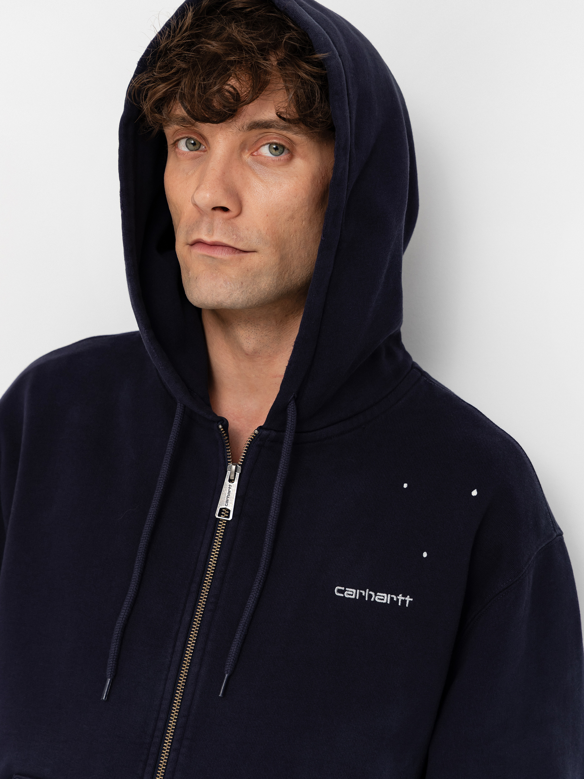 Mikina s kapucí Carhartt WIP Painter ZHD (dark navy)