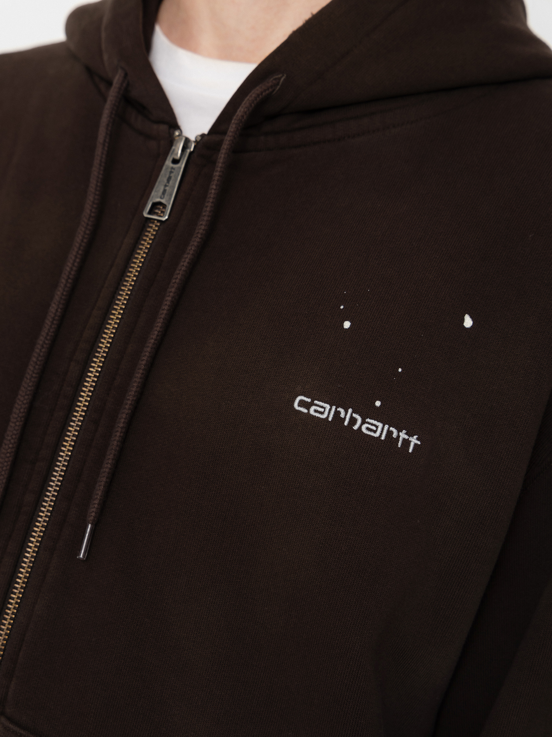 Mikina s kapucí Carhartt WIP Painter ZHD (tobacco)
