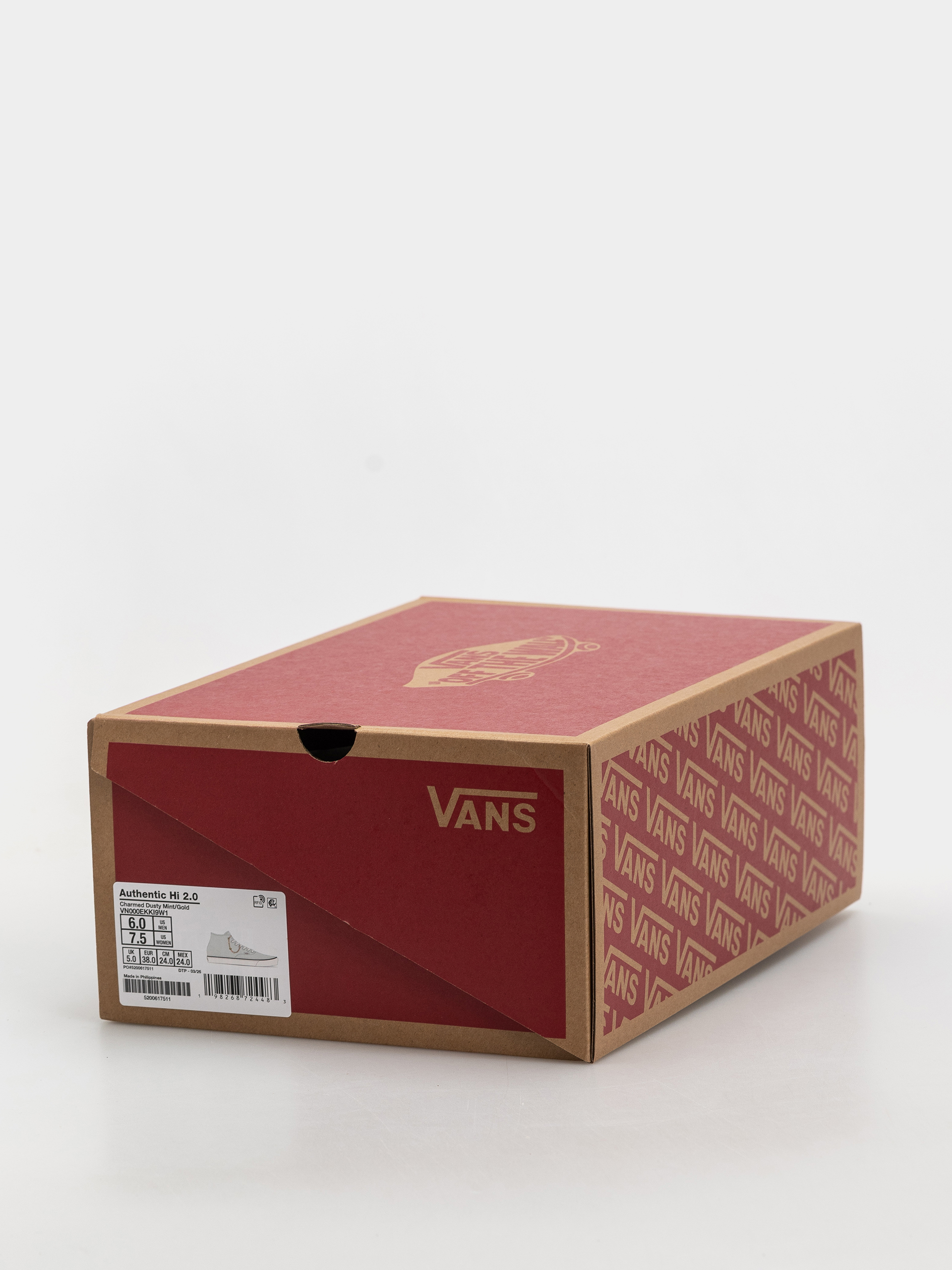 Boty Vans Authentic Hi 2.0 (dusty mint/gold)