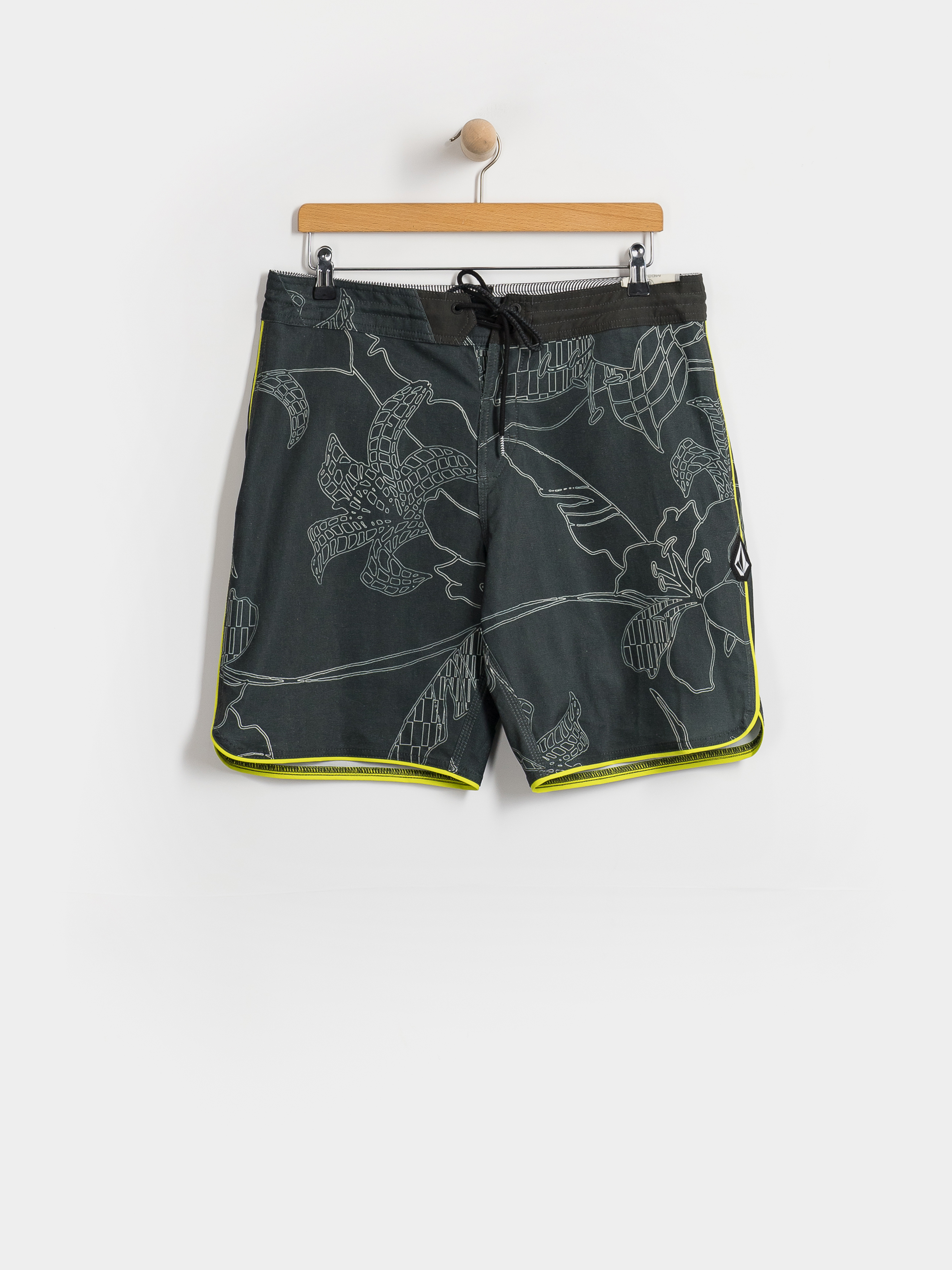 Plážové kraťasy Volcom Mister Fib Scallop Stoney 19