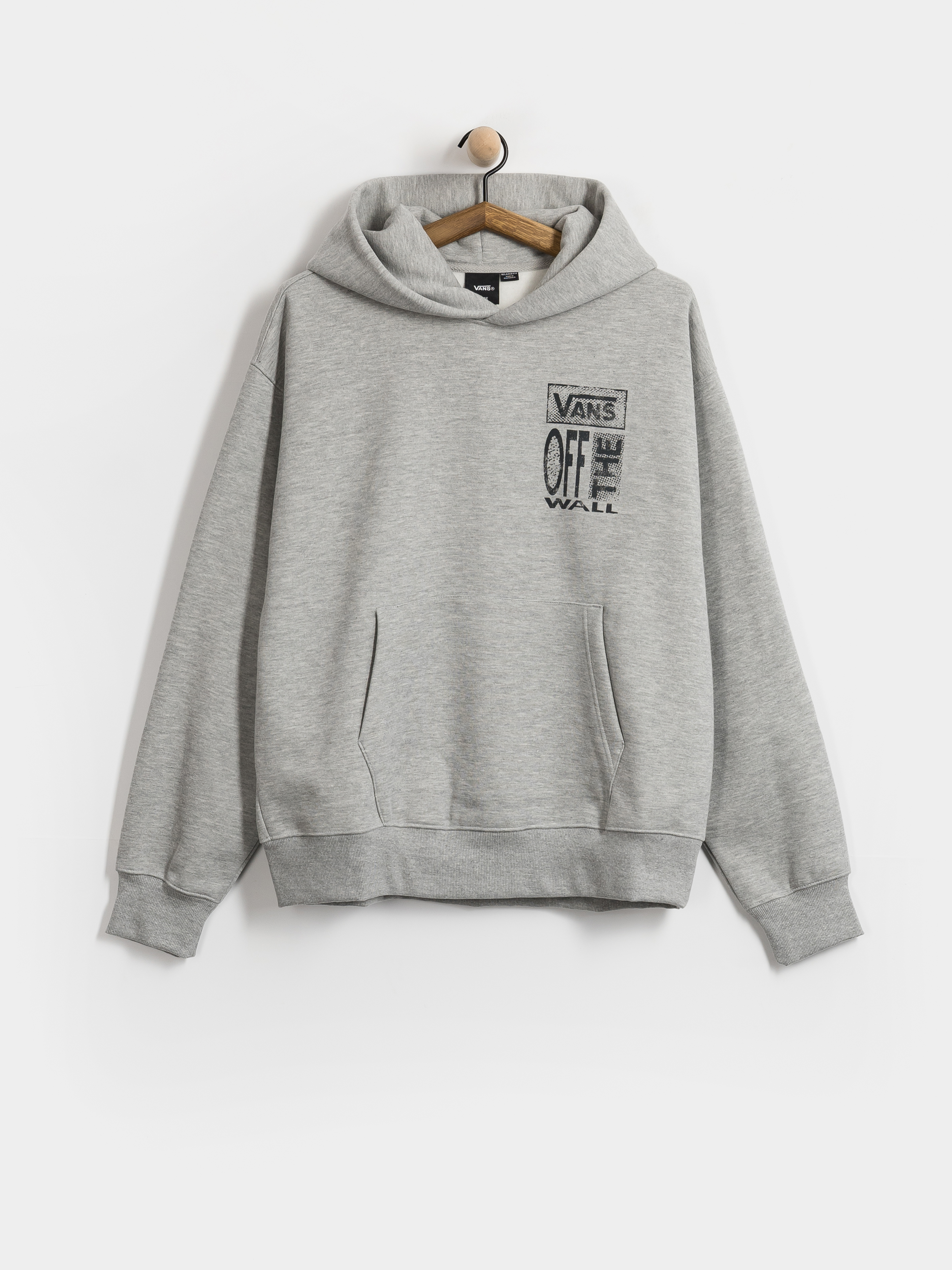 Mikina s kapucí Vans Cut And Paste HD (cement heather)