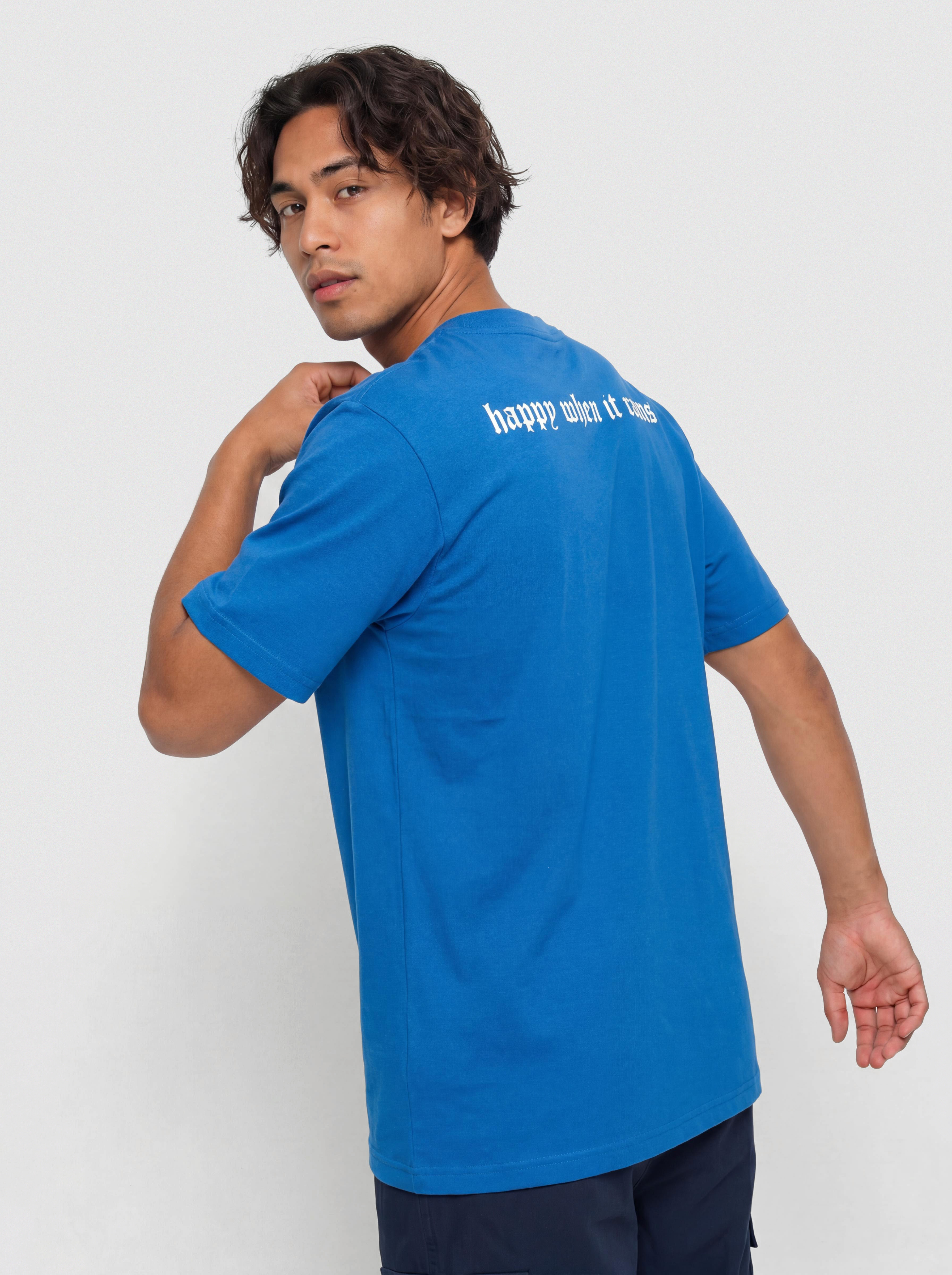 Tričko Wasted Paris Happy When It Rains (arena blue)