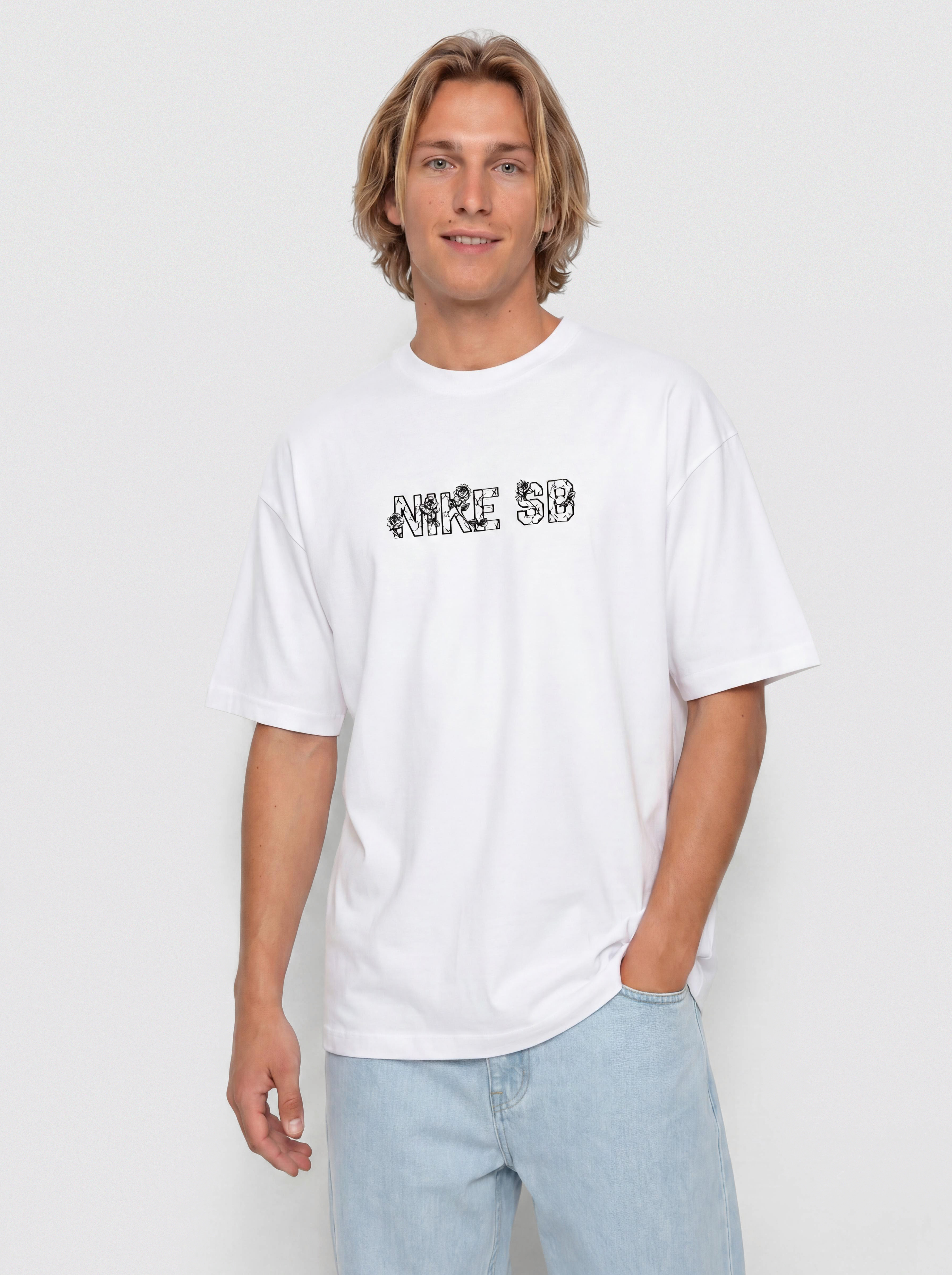 Tričko Nike SB Varsity (white)