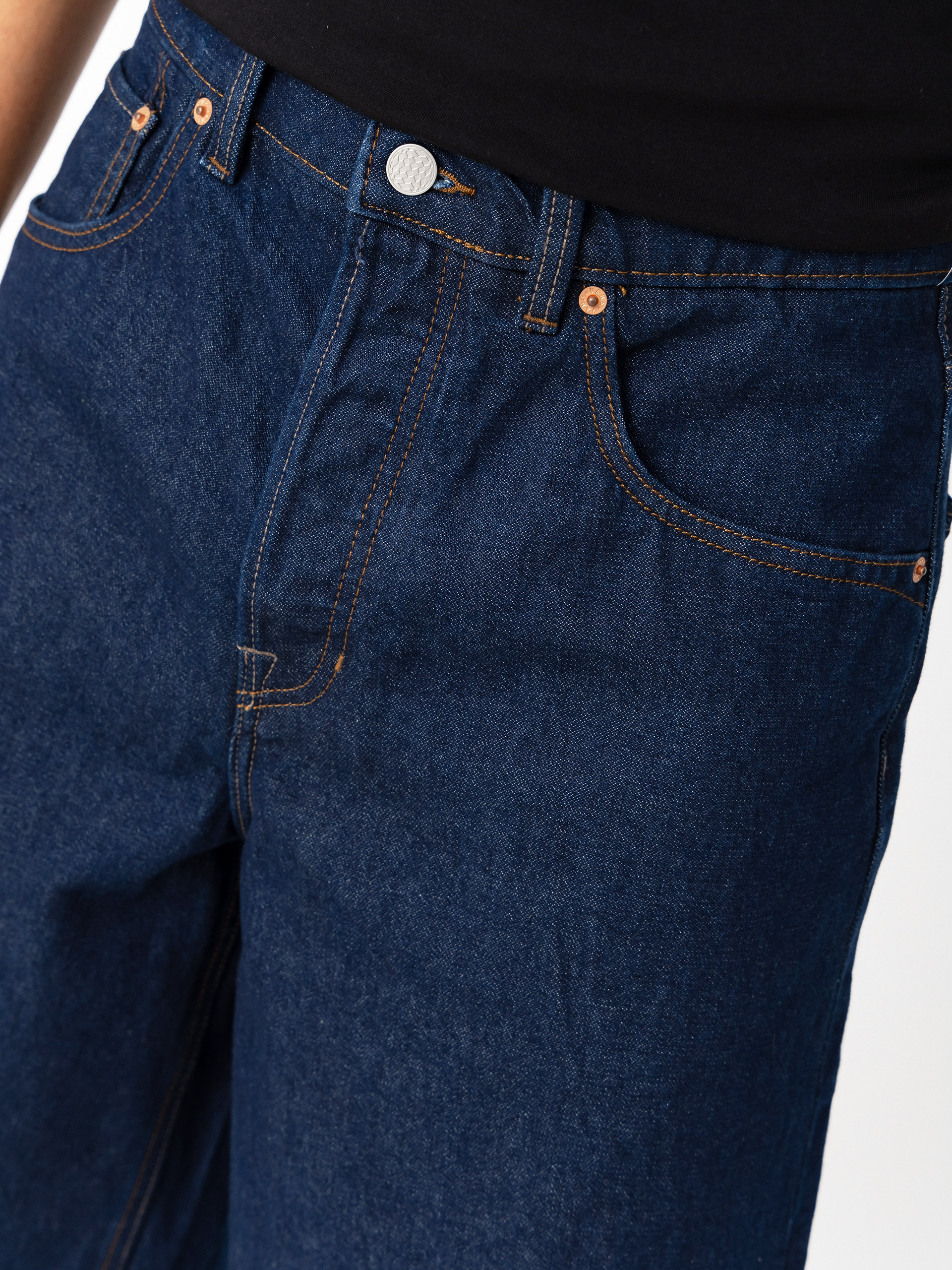 Kraťasy Vans Lx Check 5 Baggy Denim (dark rinse)