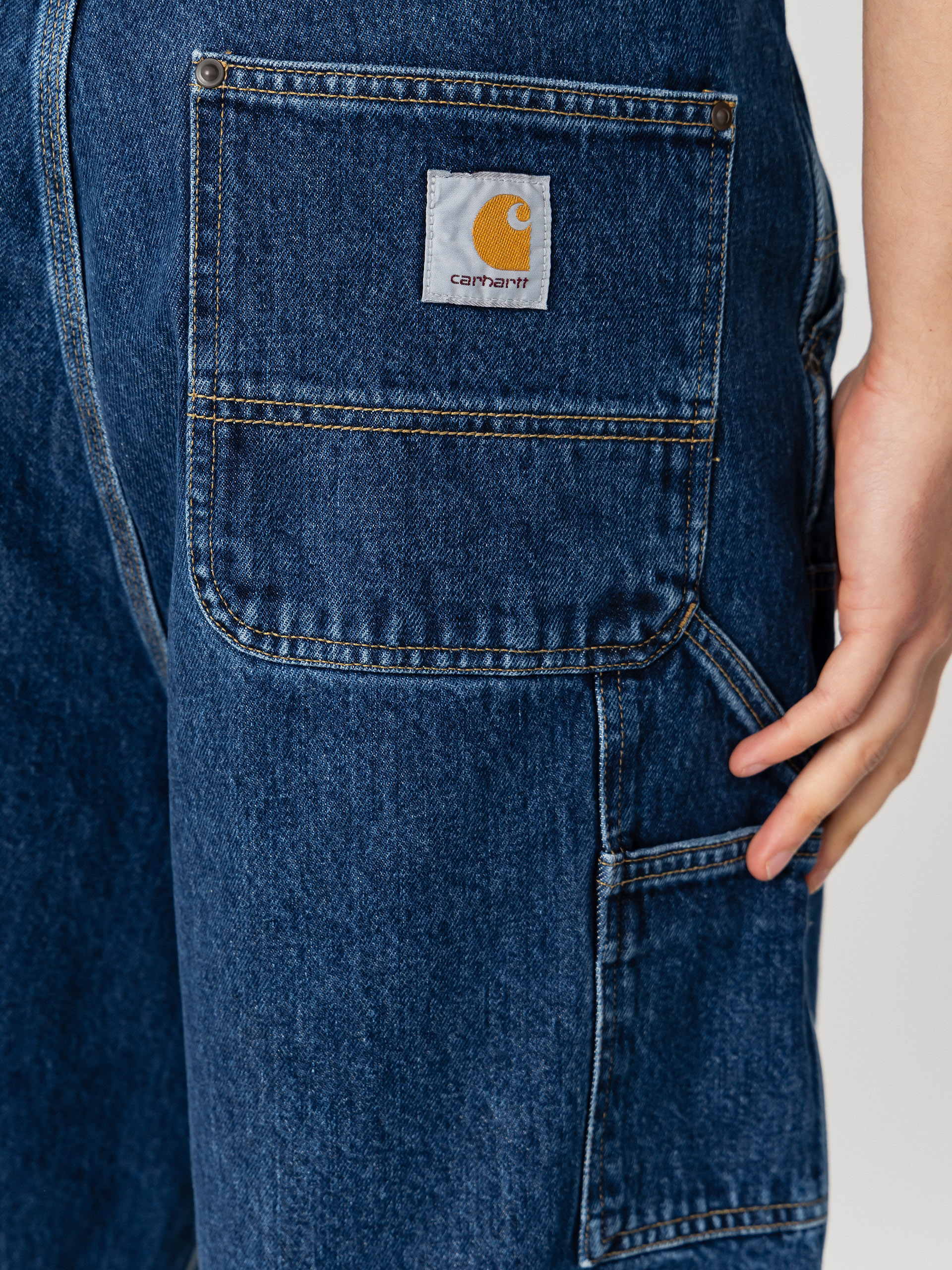 Kraťasy Carhartt WIP OG Double Knee (blue stone washed)