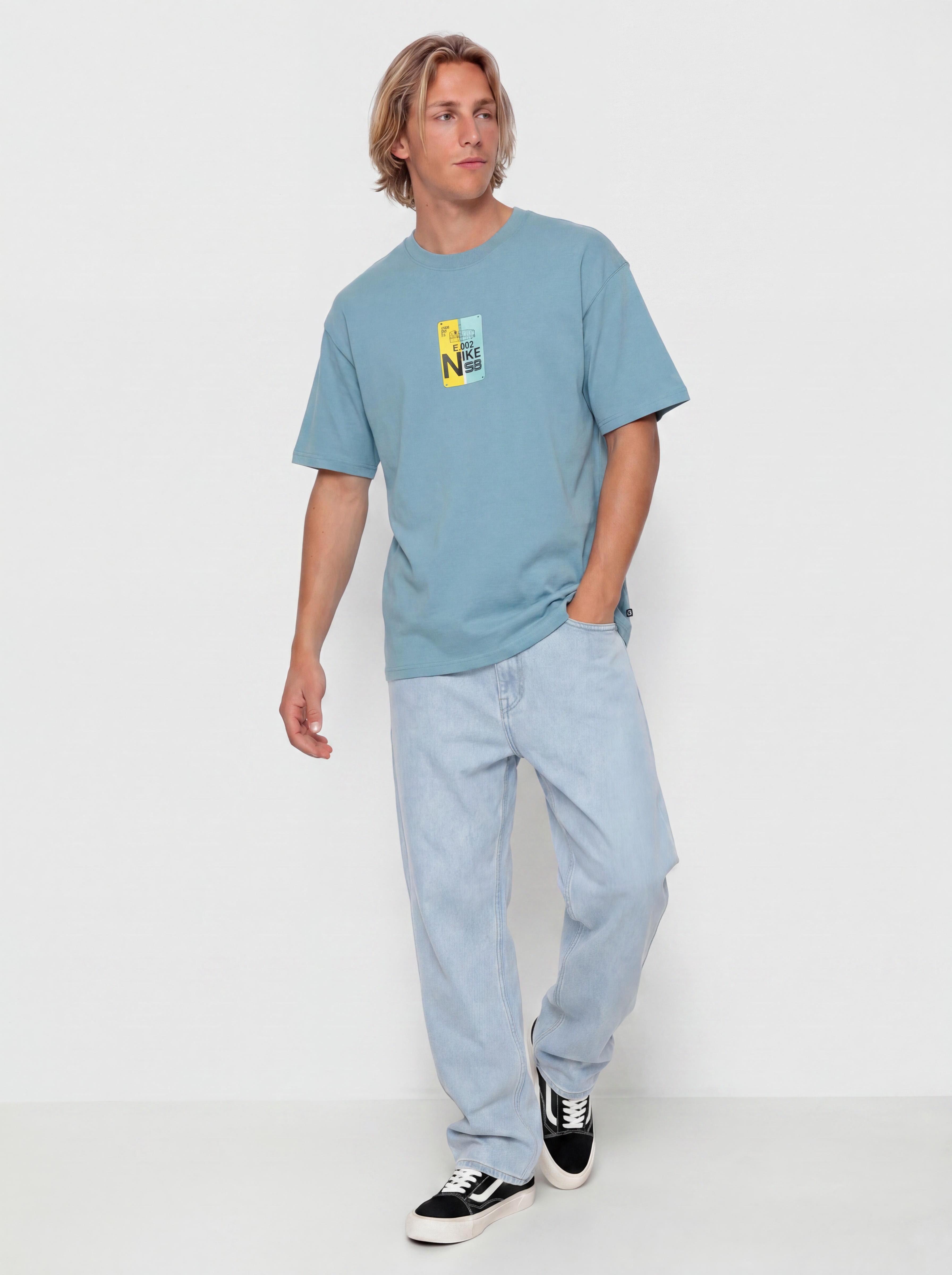 Tričko Nike SB Bus Pass (denim turq)