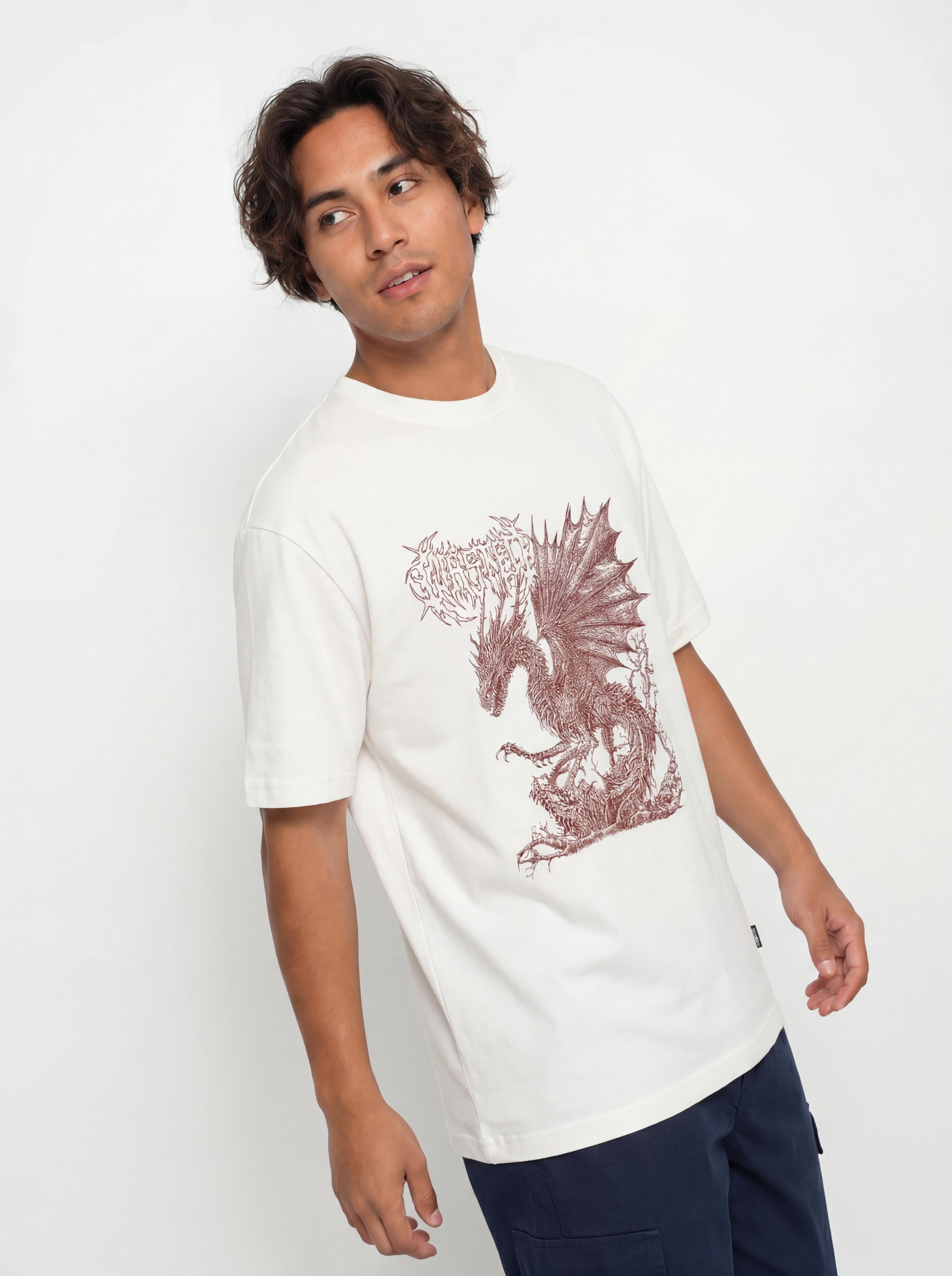 Tričko Wasted Paris Balaur (natural white)
