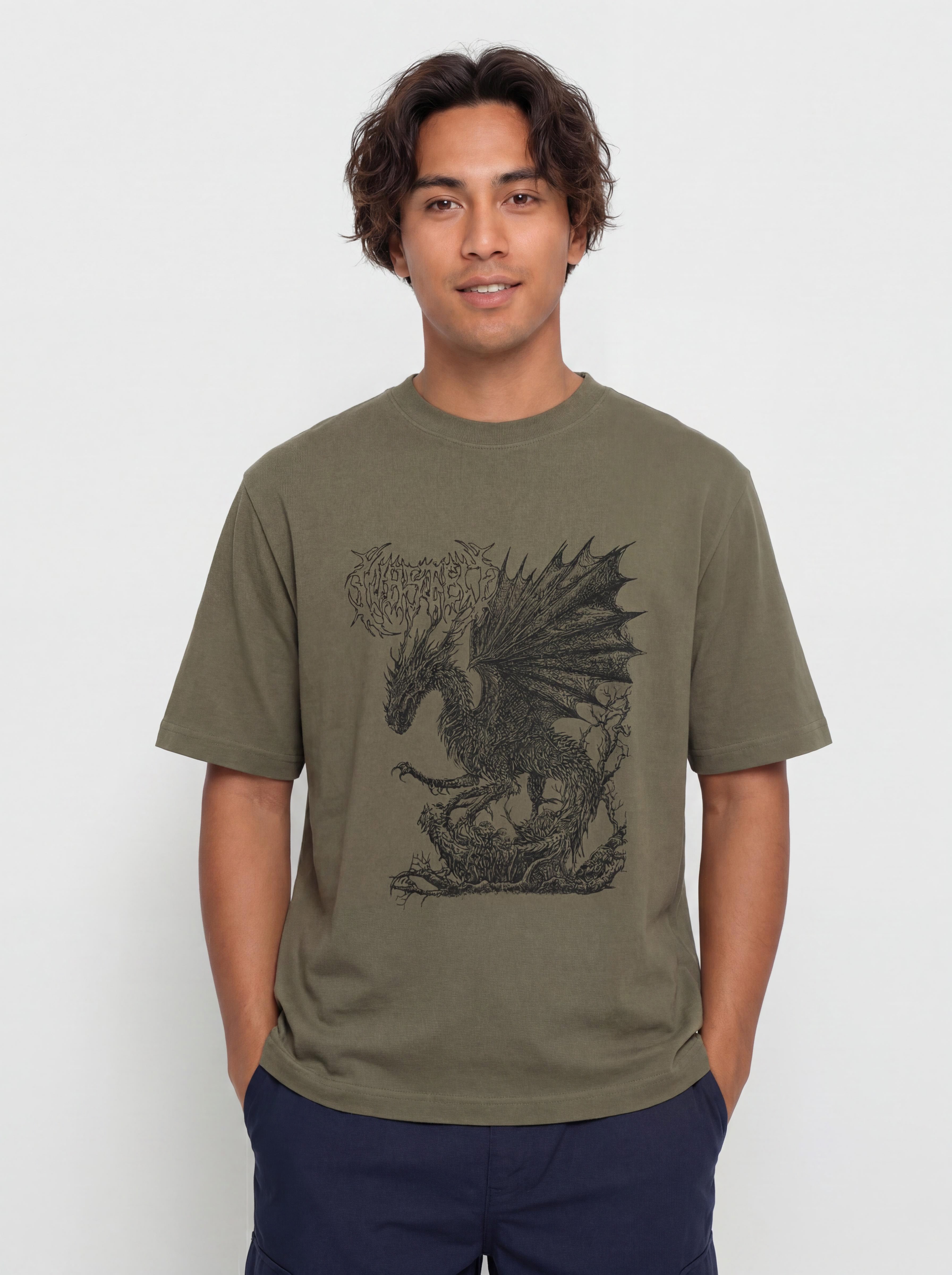 Tričko Wasted Paris Balaur (olive khaki)