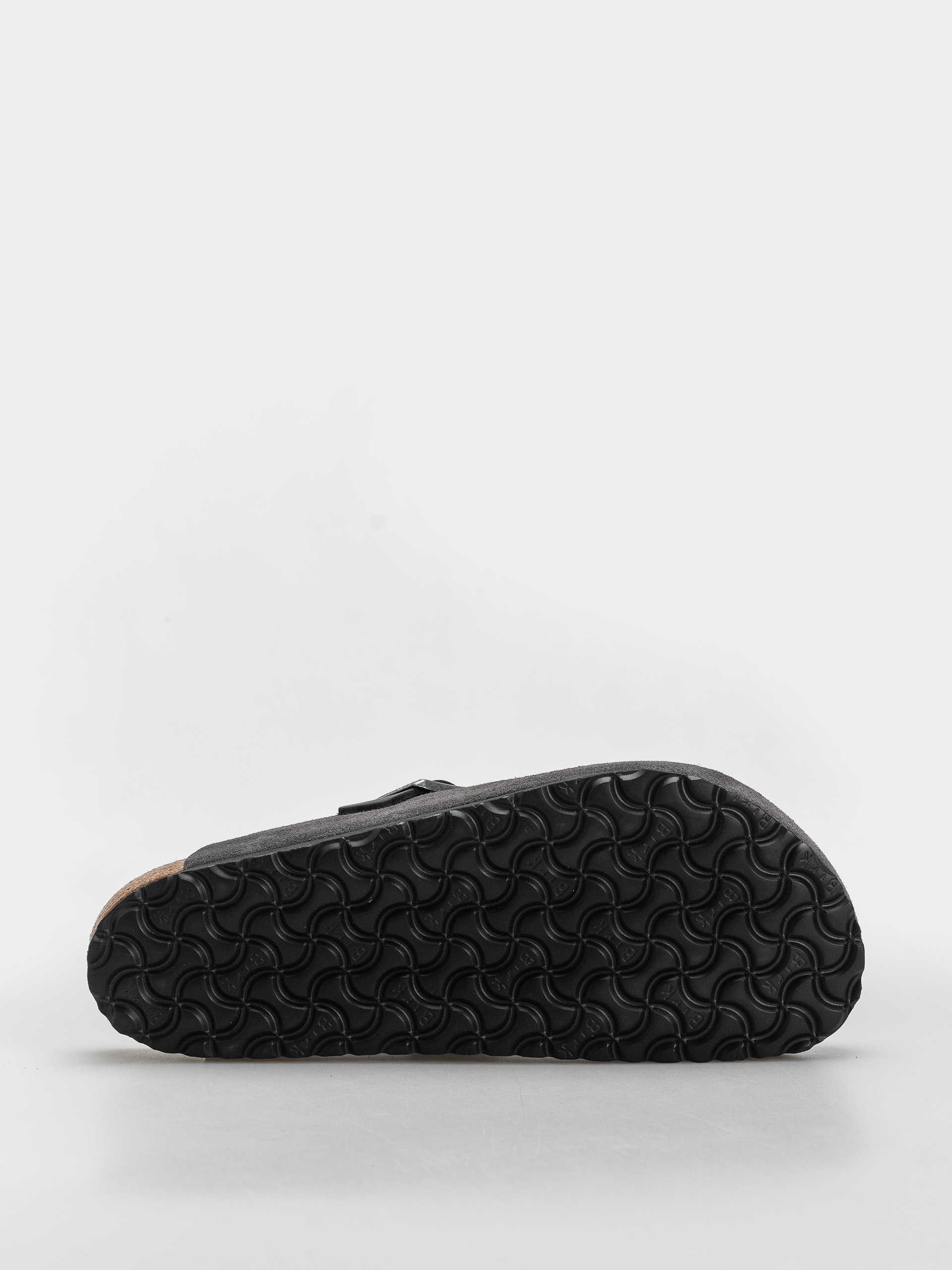 Plážovky Birkenstock Boston Mixed Leather Regular (charcoal)