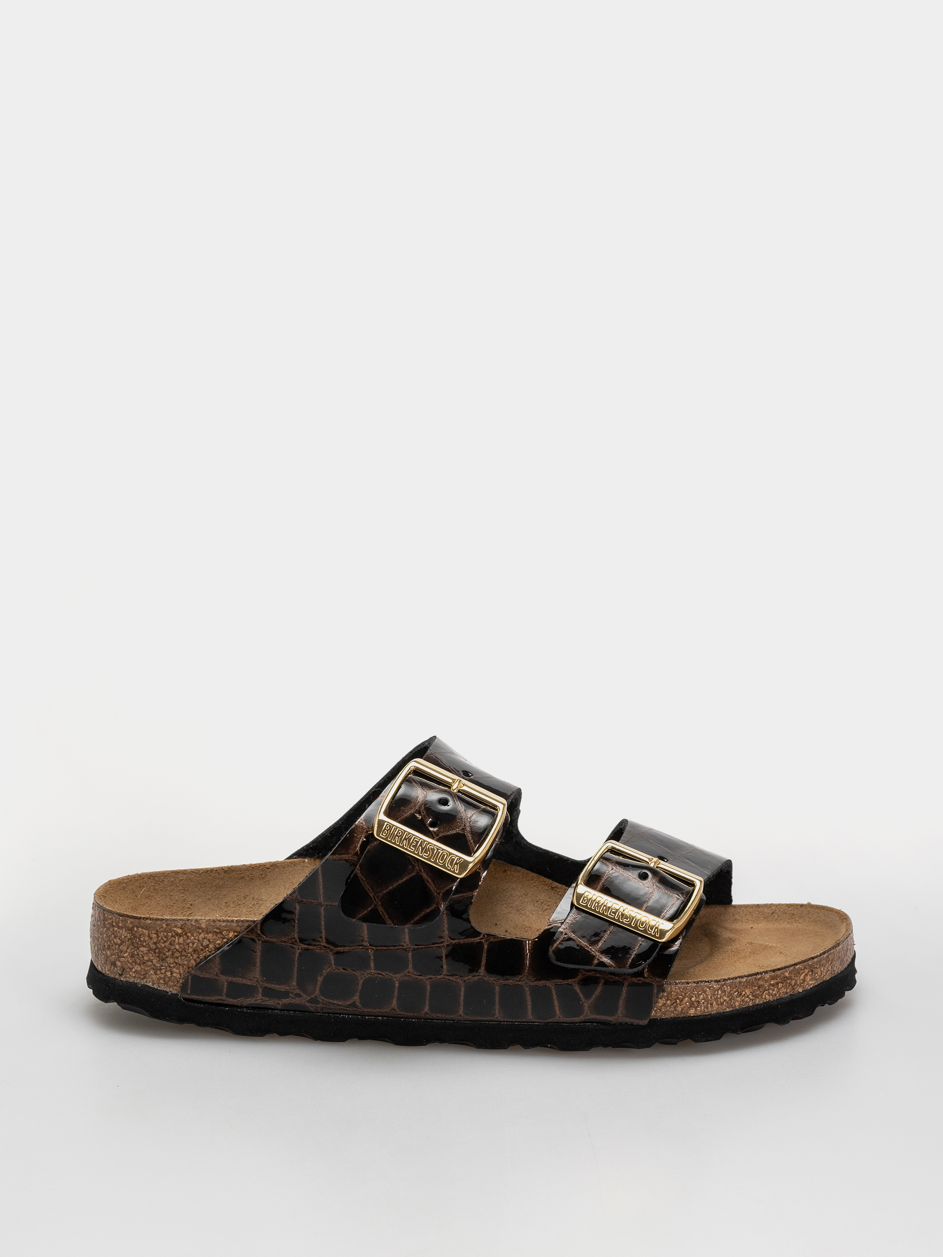 Plážovky Birkenstock Arizona Leather Narrow Wmn (emboss leather black)