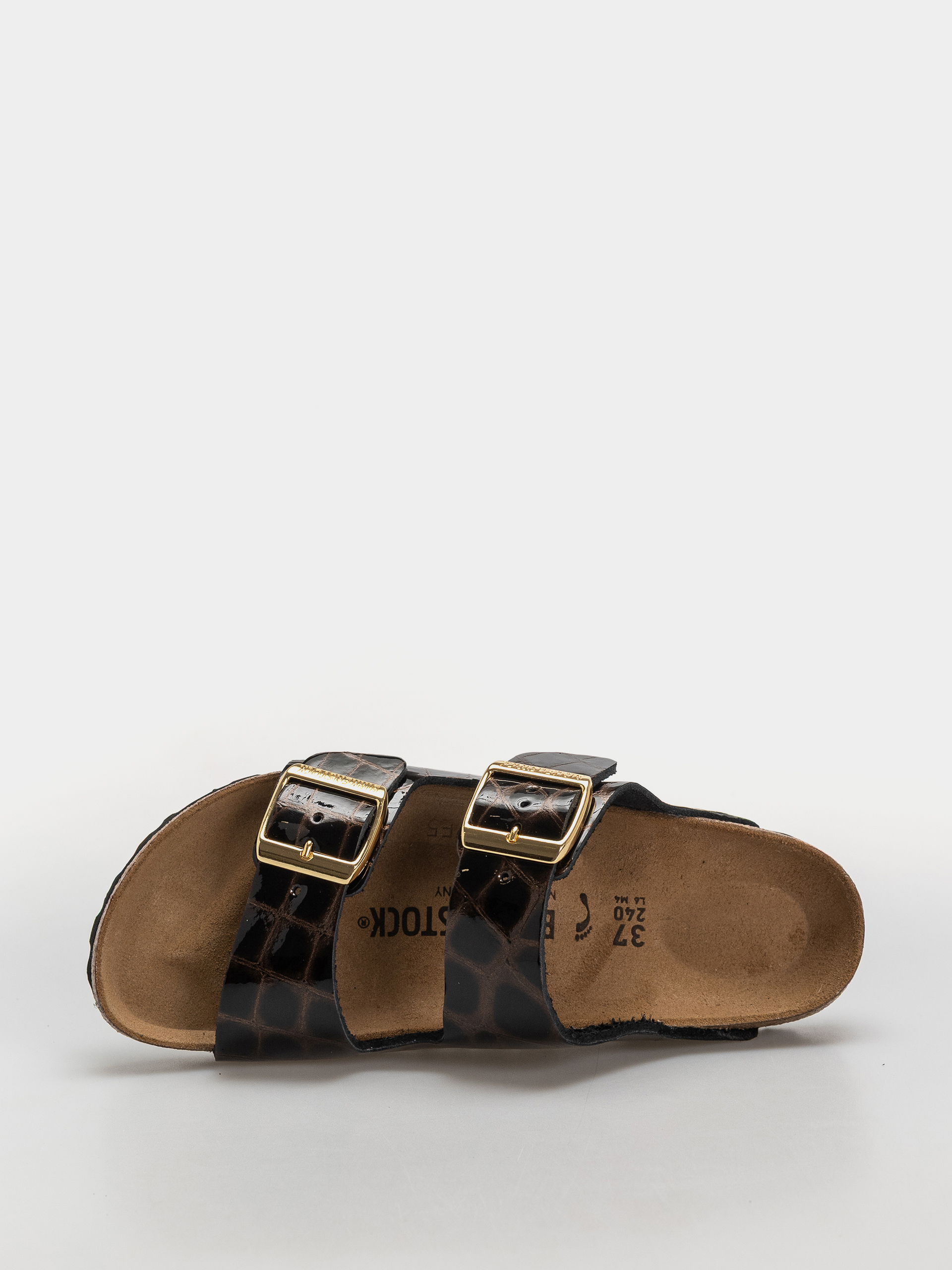 Plážovky Birkenstock Arizona Leather Narrow Wmn (emboss leather black)