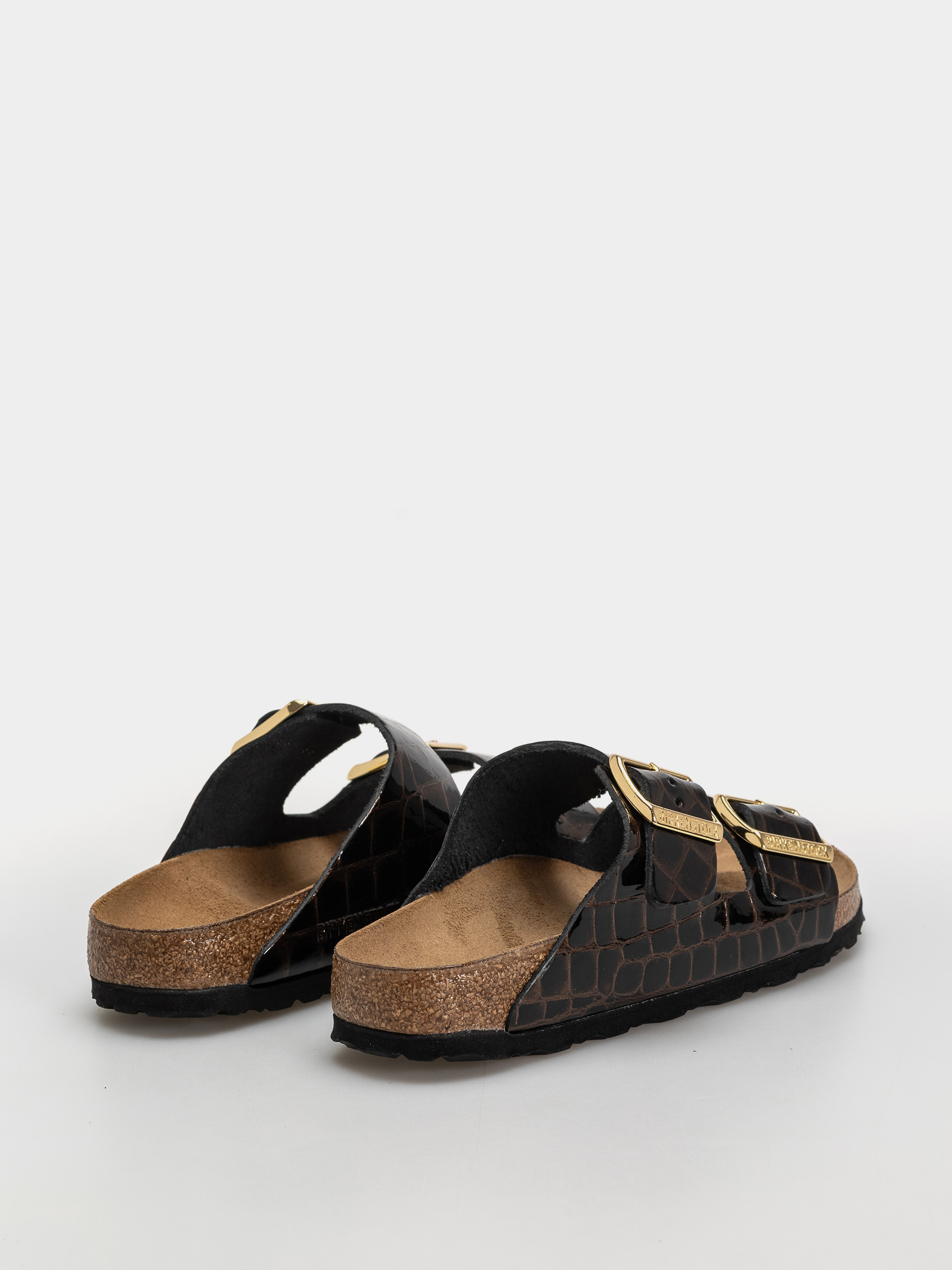 Plážovky Birkenstock Arizona Leather Narrow Wmn (emboss leather black)