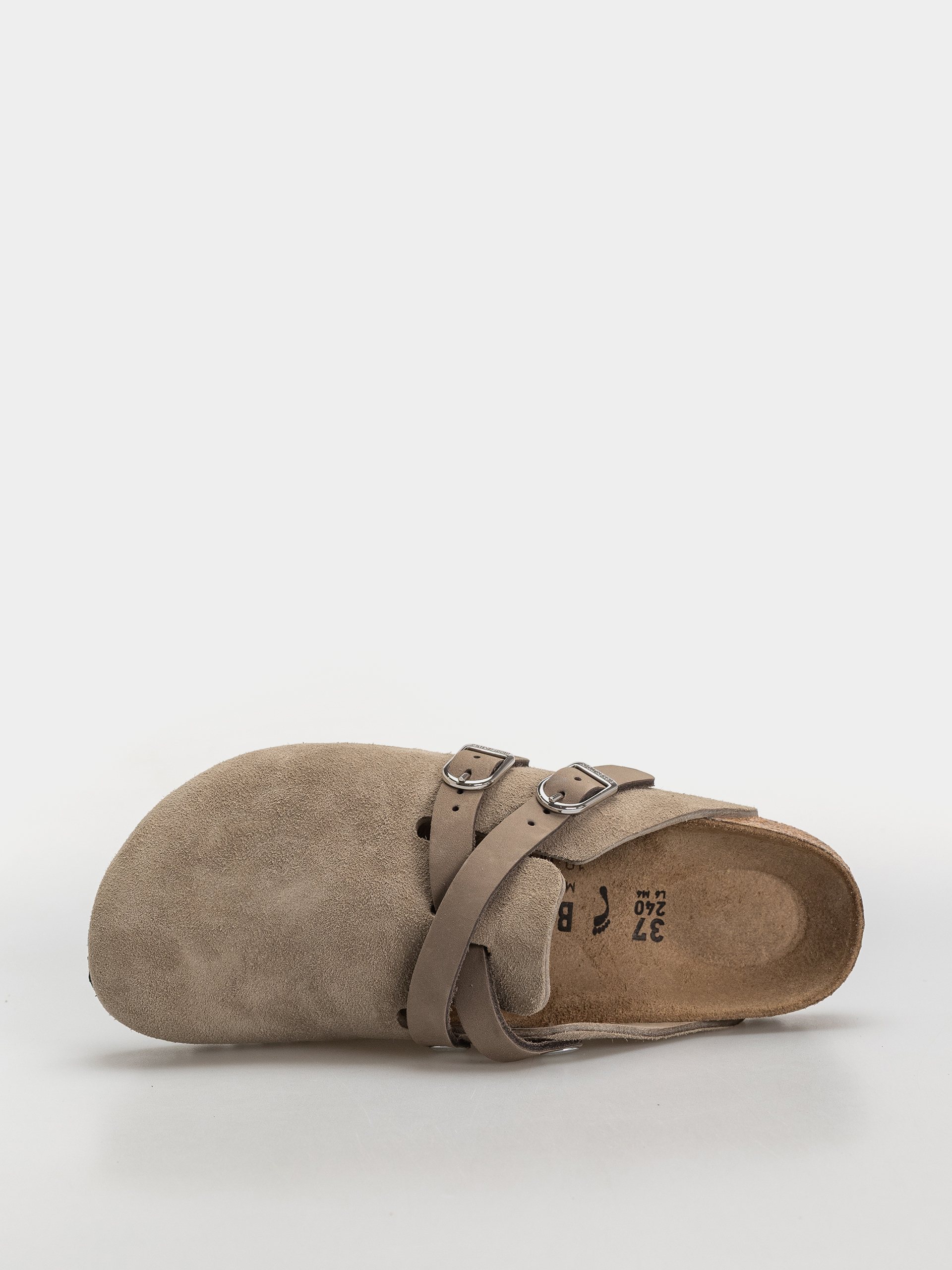 Plážovky Birkenstock Blair Suede Leather Narrow Wmn (taupe)