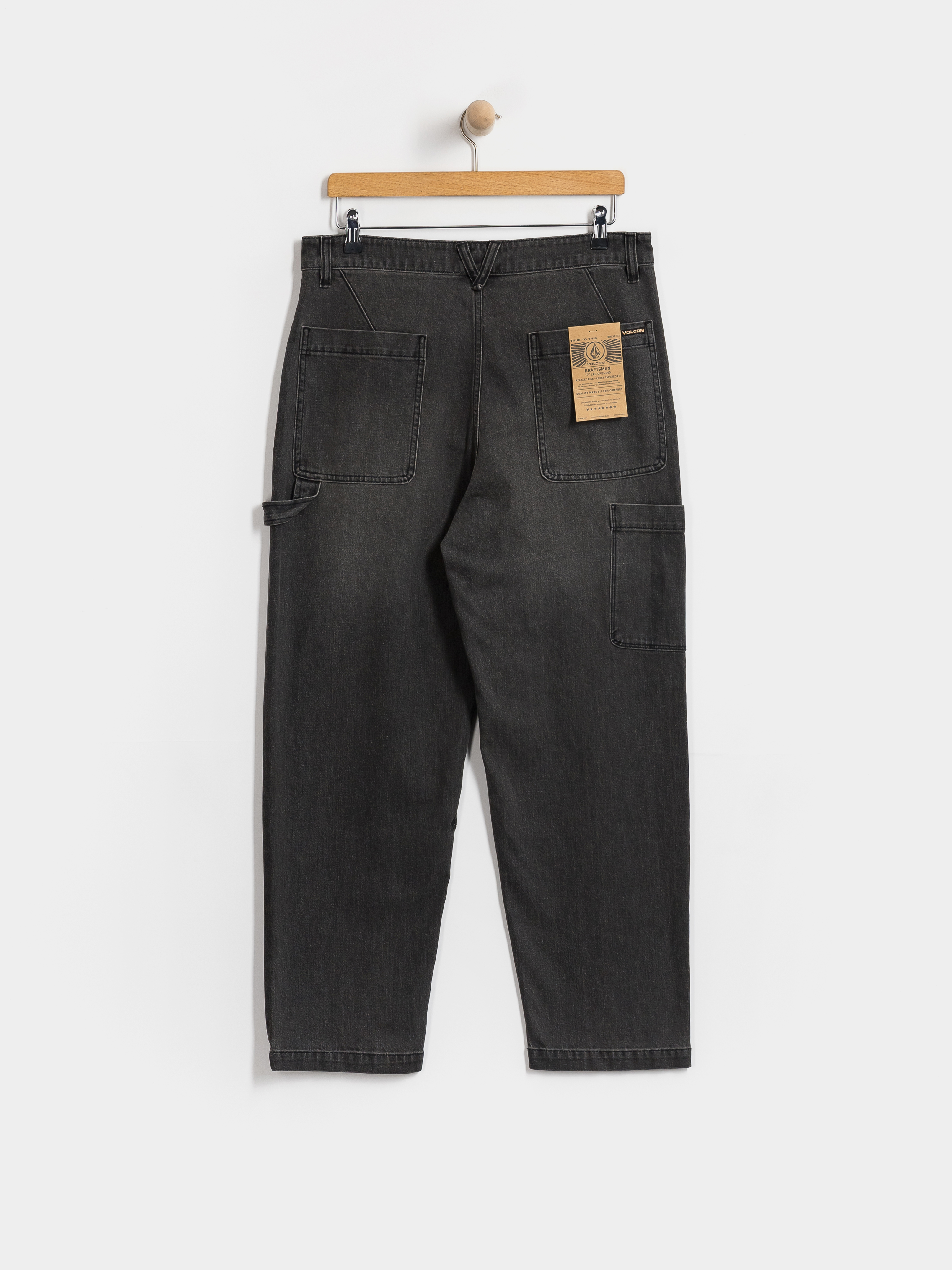 Kalhoty Volcom Kraftsman II (black grey)