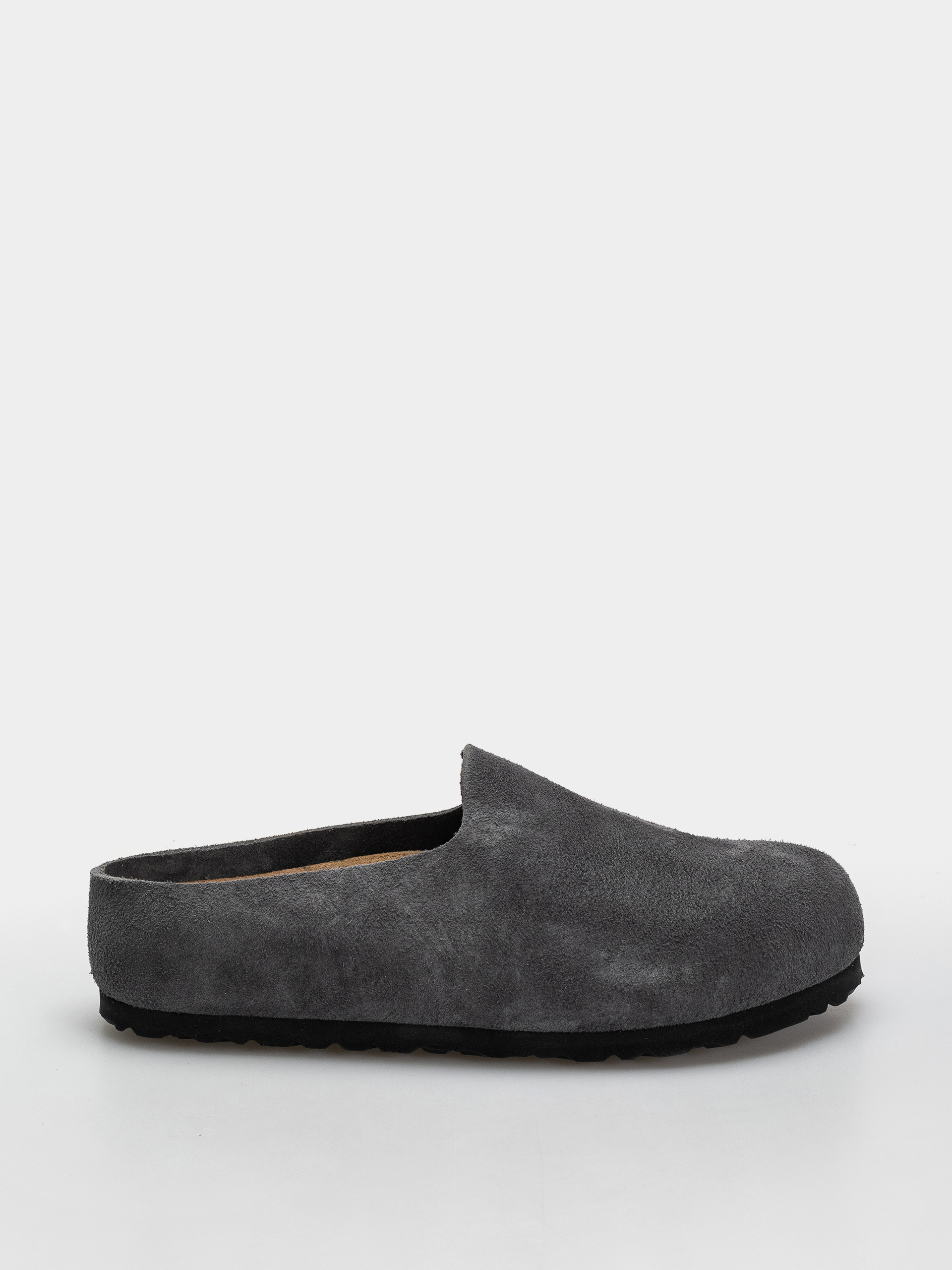 Plážovky Birkenstock Amsterdam Wrapped Suede Leather Narrow (charcoal)