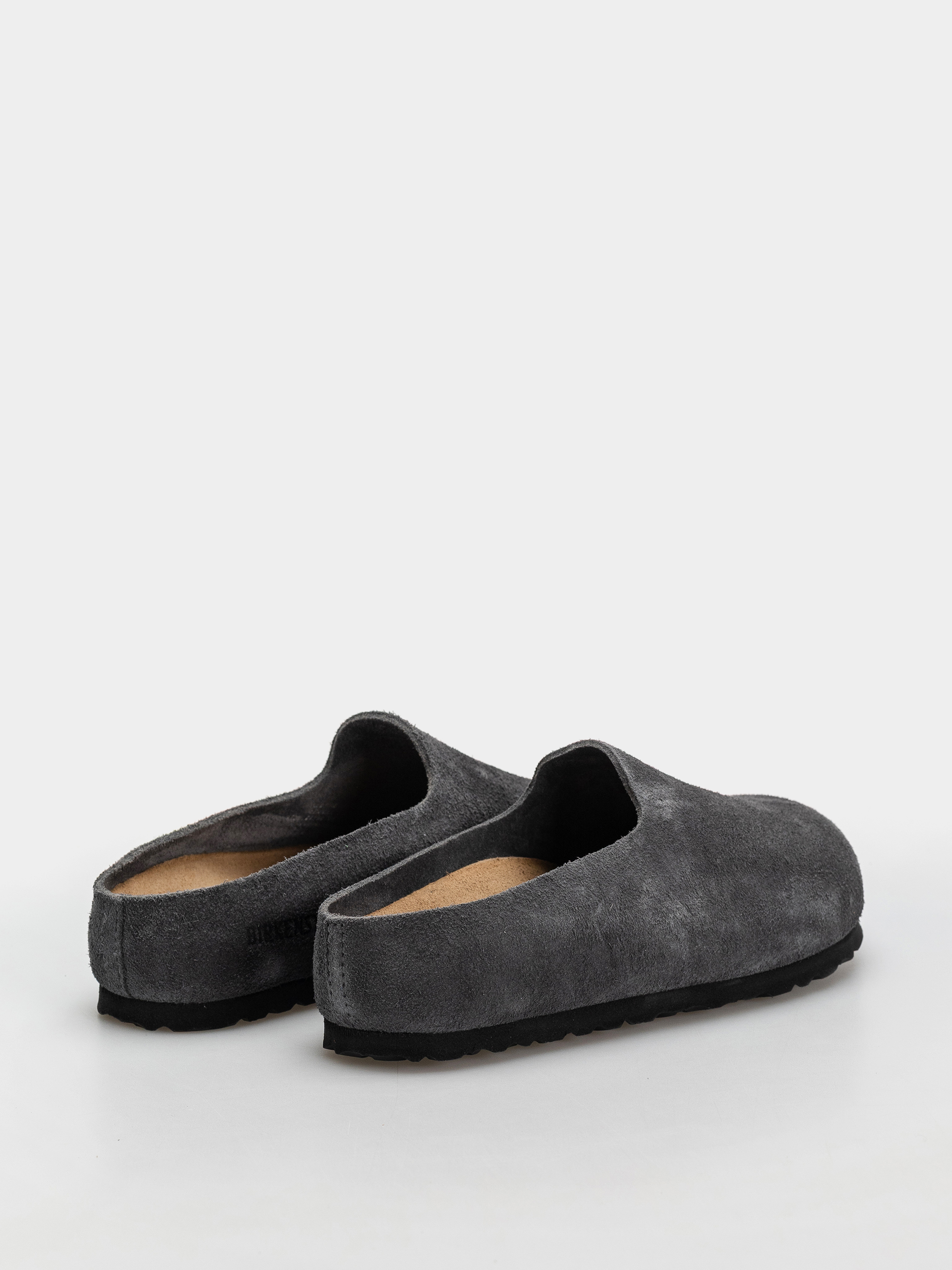 Plážovky Birkenstock Amsterdam Wrapped Suede Leather Narrow (charcoal)