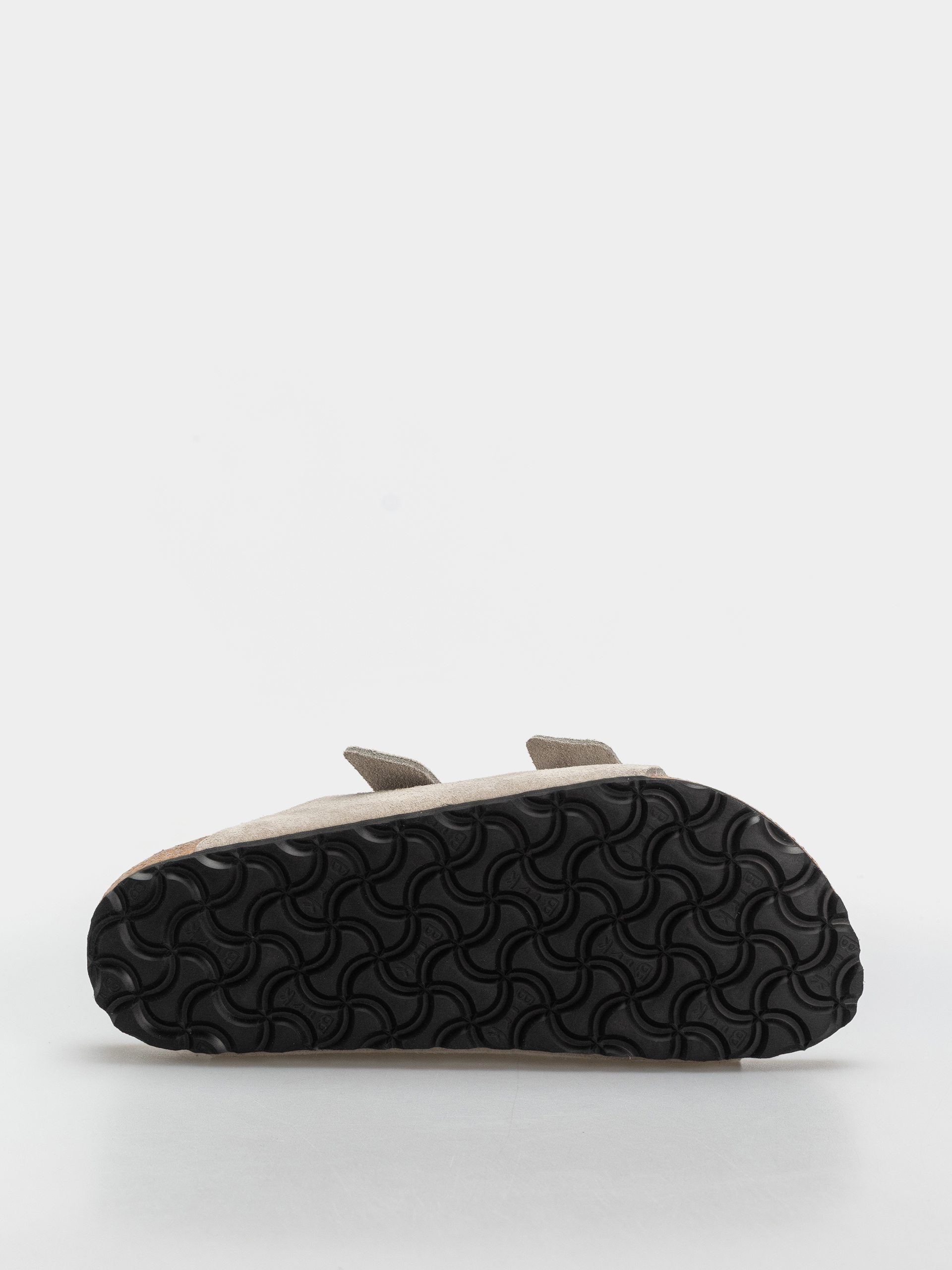 Plážovky Birkenstock Arizona Suede Leather Cushion Buckle Narrow Wmn (oyster)
