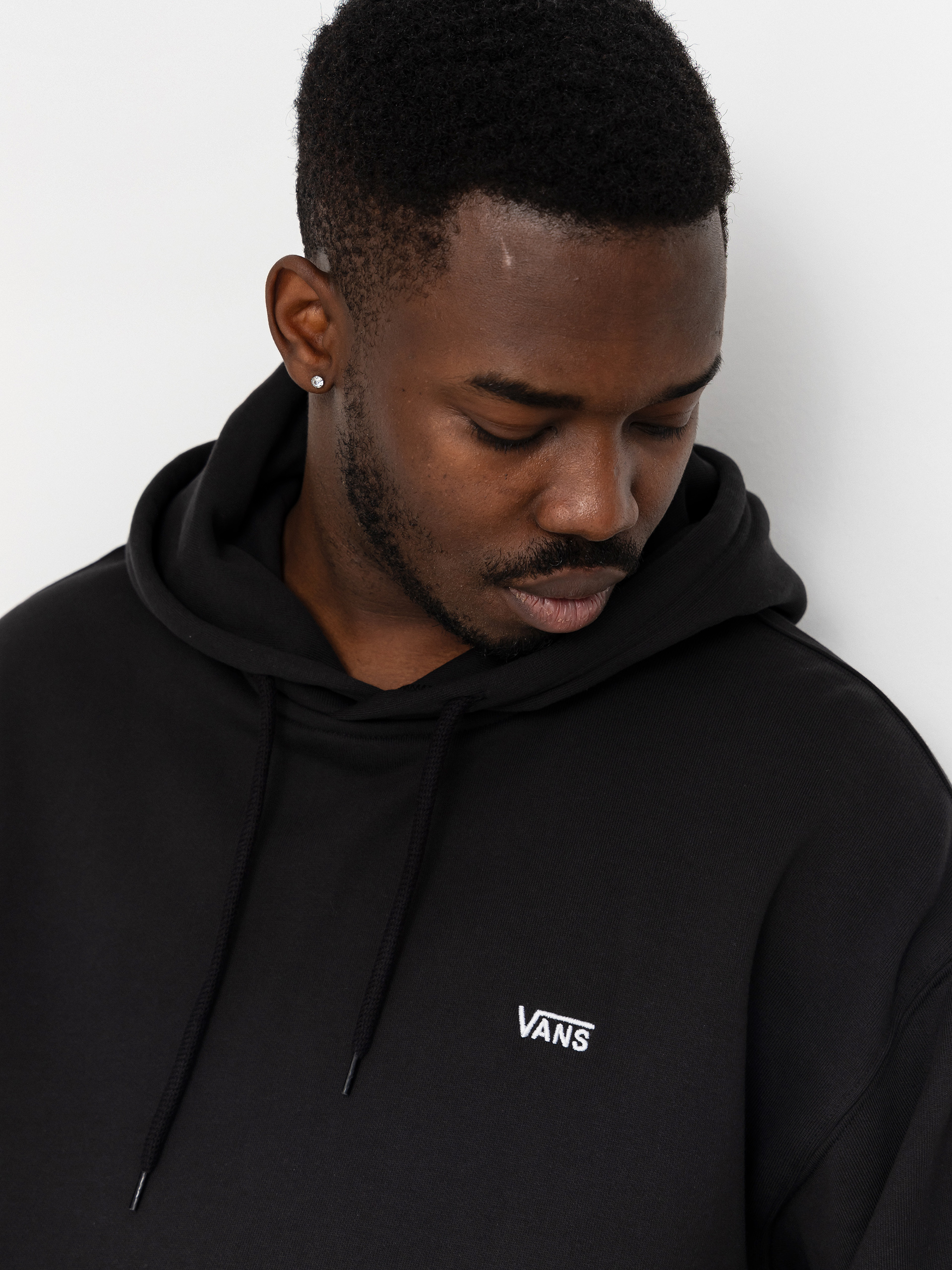 Mikina s kapucí Vans Left Chest II HD (black)